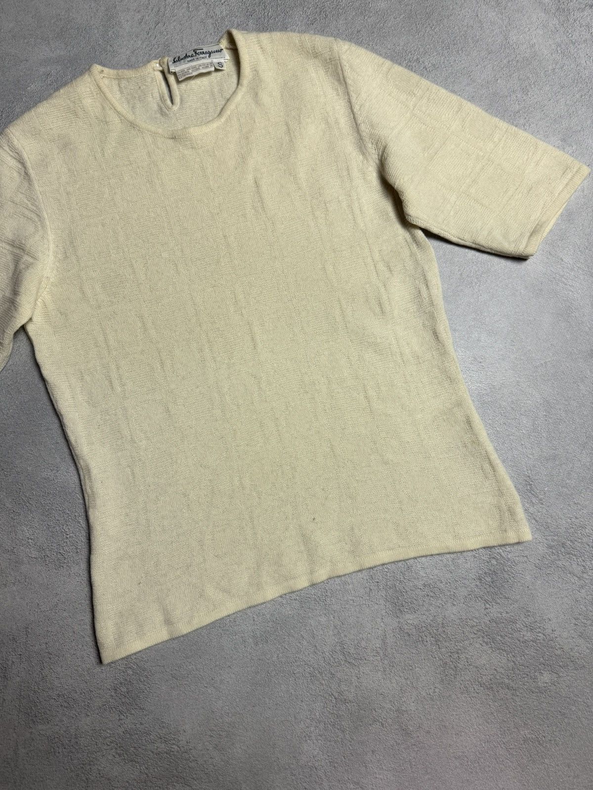 Salvatore Ferragamo Salvatore Ferragamo Vintage Wool Cashmere Knit Sweater Size S / US 4 / IT 40 - 4 Thumbnail