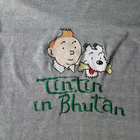 Vintage Vintage Rin Tin Tin In Bhutan Embroidered T-Shirt Size US XL / EU 56 / 4 - 1 Thumbnail