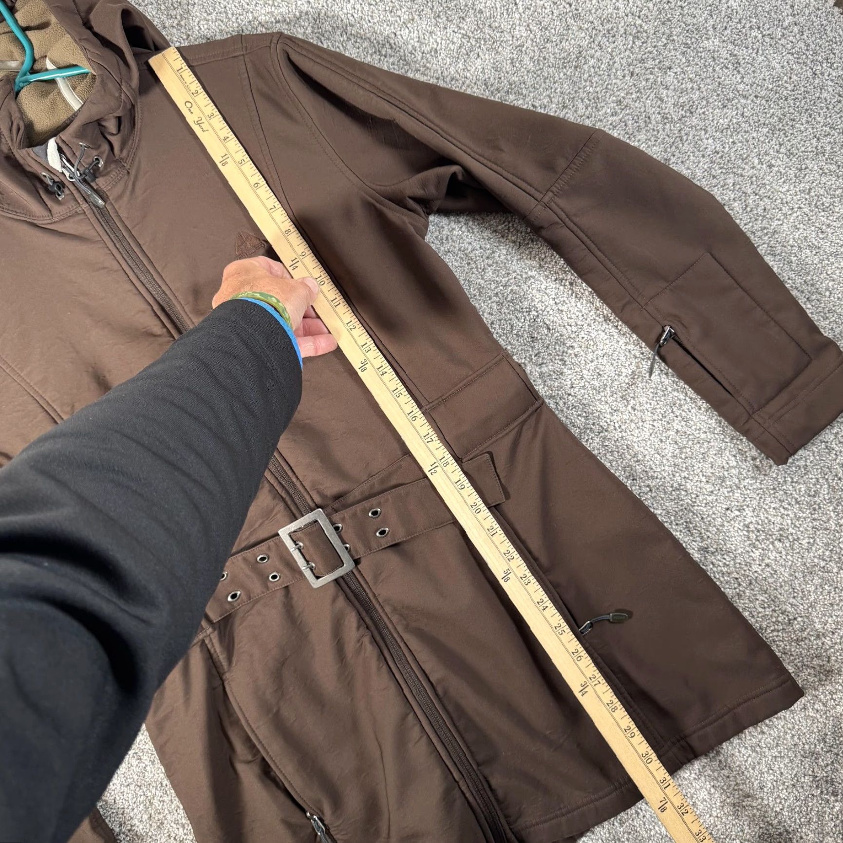Nike Nike ACG Jacket Womens Large Brown Softshell Hooded Belted Fleece Lined Size L / US 10 / IT 46 - 6 Thumbnail