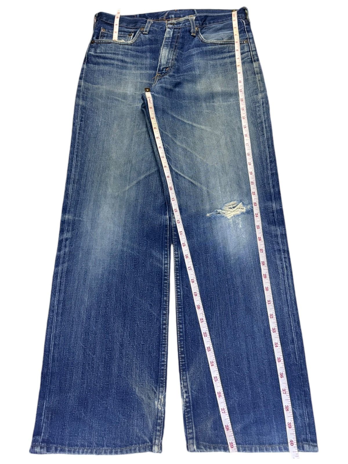 Levi's Vintage 90s Levis 502 Mud Wash Distressed Baggy Jeans Size US 31 - 13 Thumbnail