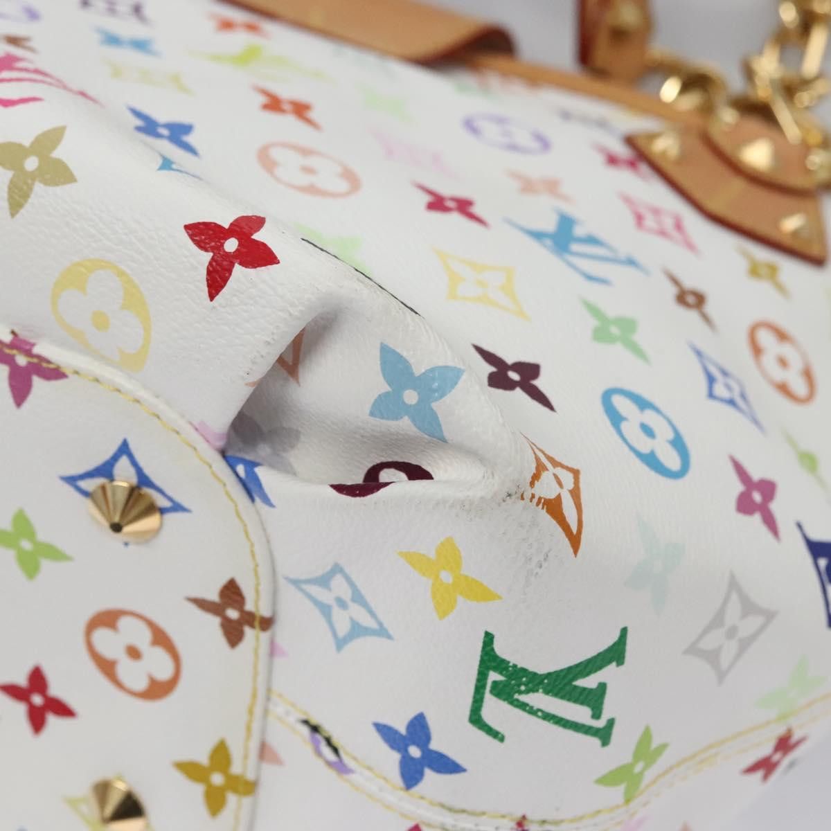 Louis Vuitton LOUIS VUITTON Monogram Multicolor Annie GM Tote Bag White Size ONE SIZE - 13 Thumbnail
