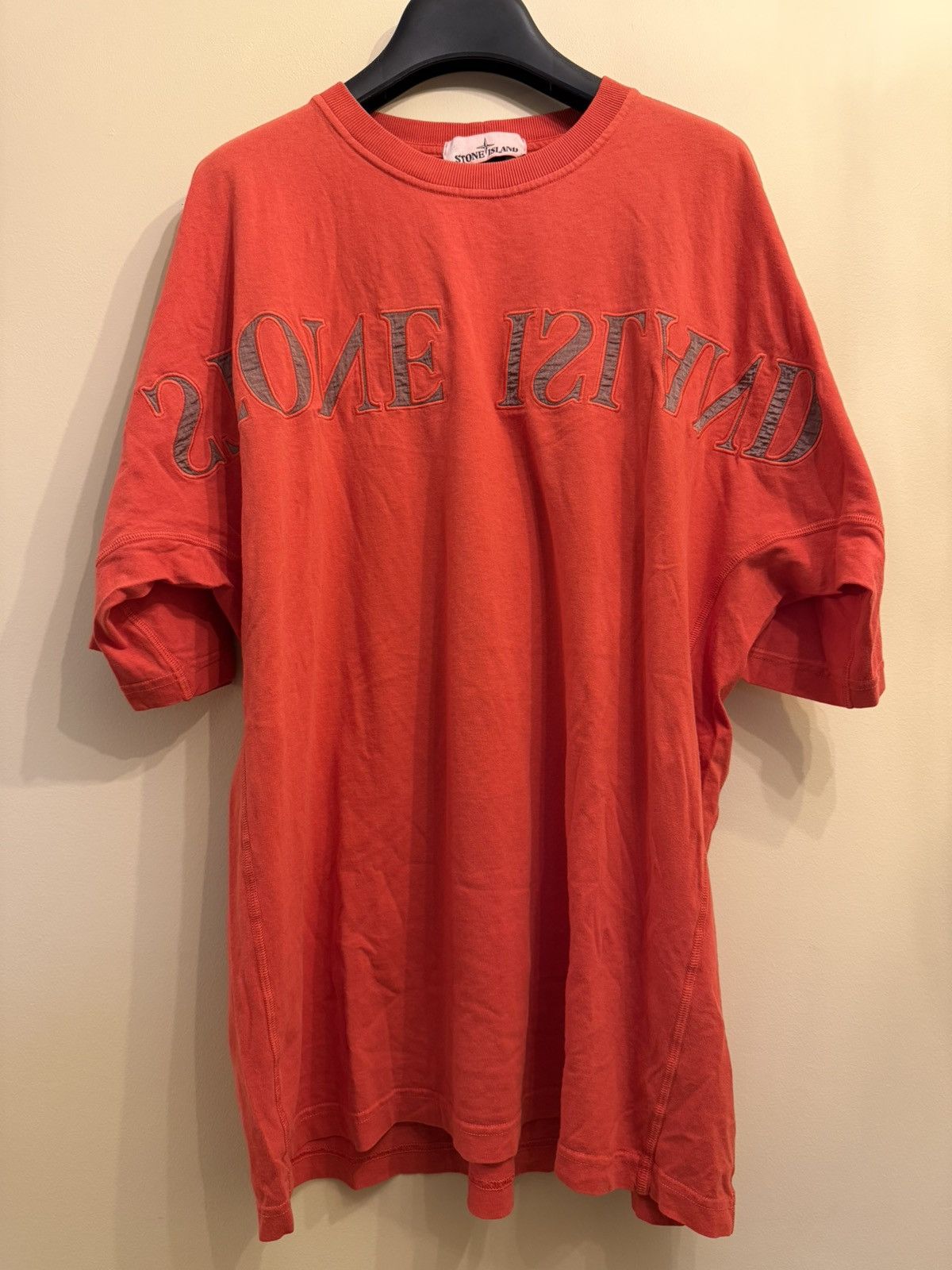 Stone Island Stone Island 3M Spell Out Big Logo Tee Shirt Red 2022 Tshirt Size US L / EU 52-54 / 3 - 1 Thumbnail