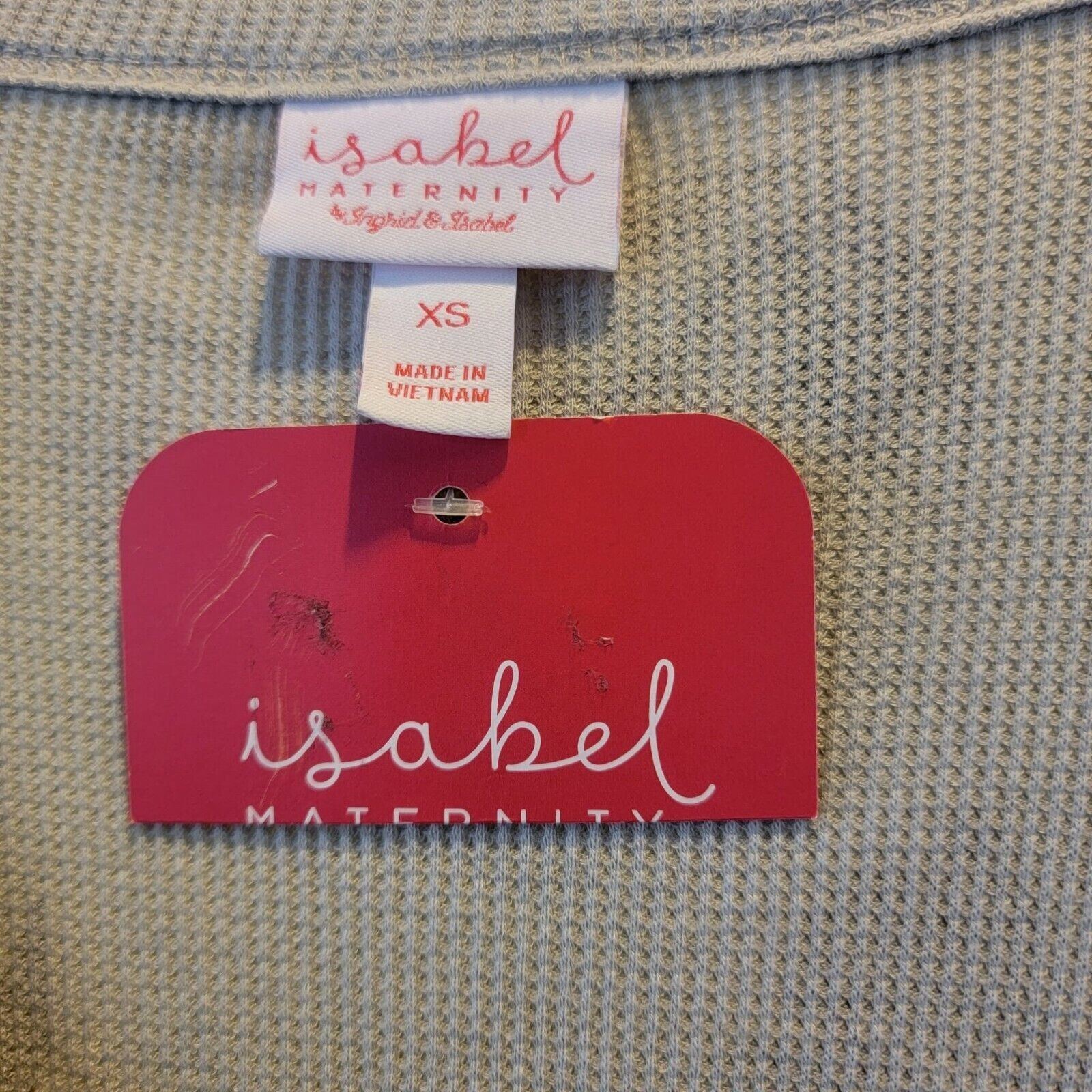 Other NEW Sz XS Ingrid & Isabel Maternity Women's Waffle Knit Top Size XS / US 0-2 / IT 36-38 - 4 Thumbnail