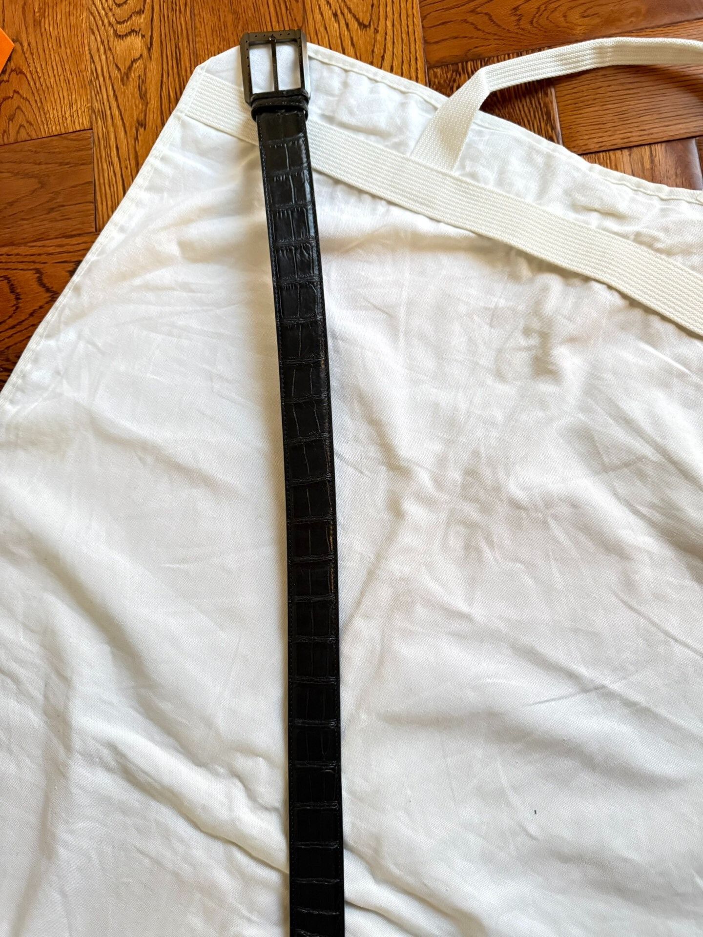 Stefano Ricci Stefano Ricci Black Crocodile Belt Size ONE SIZE - 1 Thumbnail