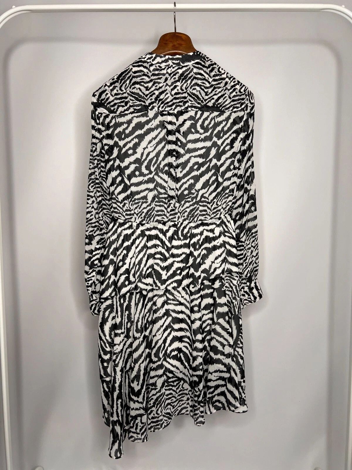 Allsaints Allsaints Martina Remix Dress Animal Zebra Pattern Size M / US 6-8 / IT 42-44 - 12 Thumbnail