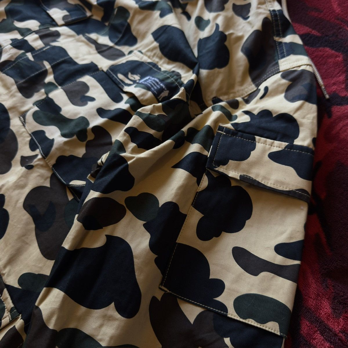 Bape BAPE yellow abc camo shirt windbreaker Size US L / EU 52-54 / 3 - 4 Thumbnail