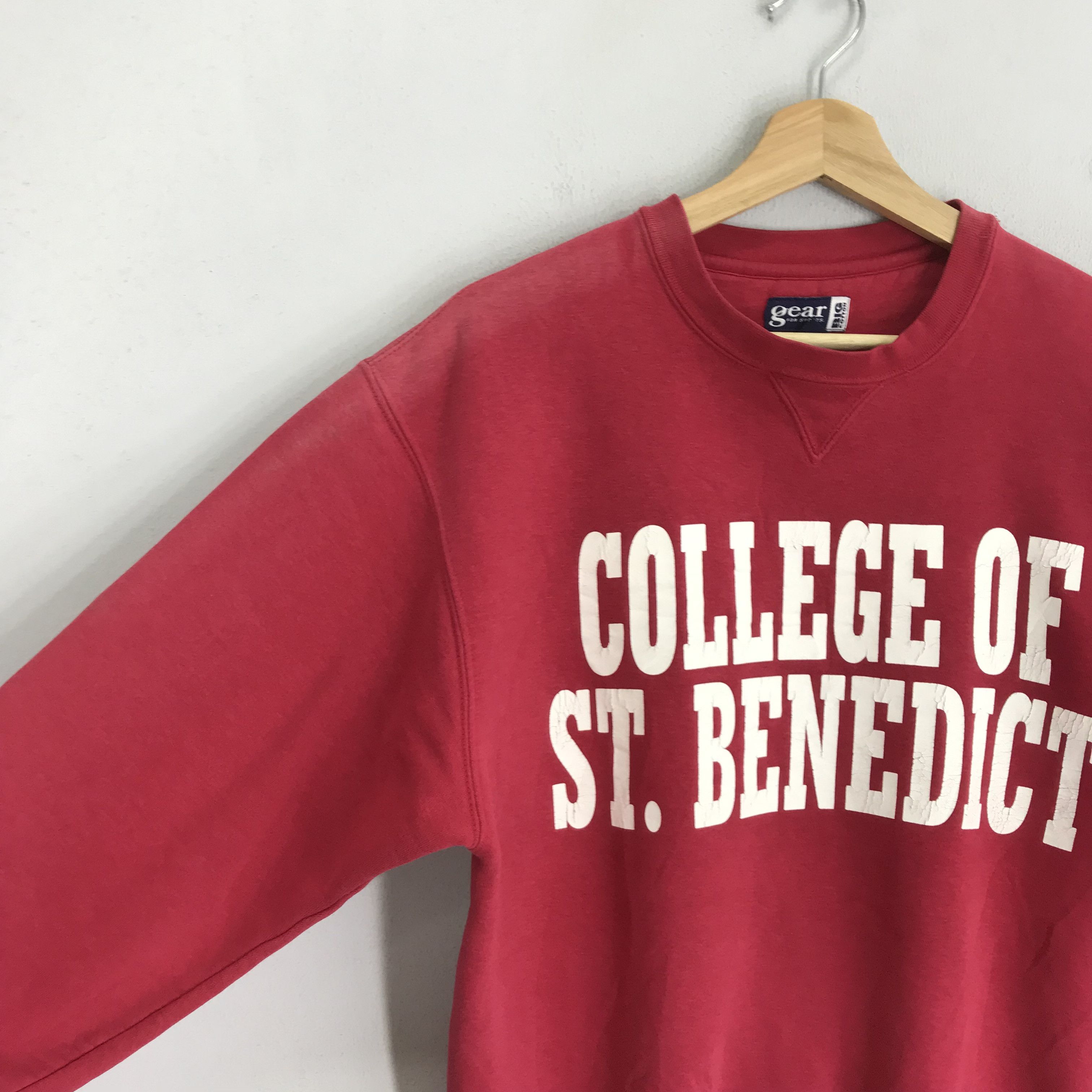 Vintage Vintage College Of St. Benedict Red Sweatshirt - 411 Size US S / EU 44-46 / 1 - 4 Thumbnail