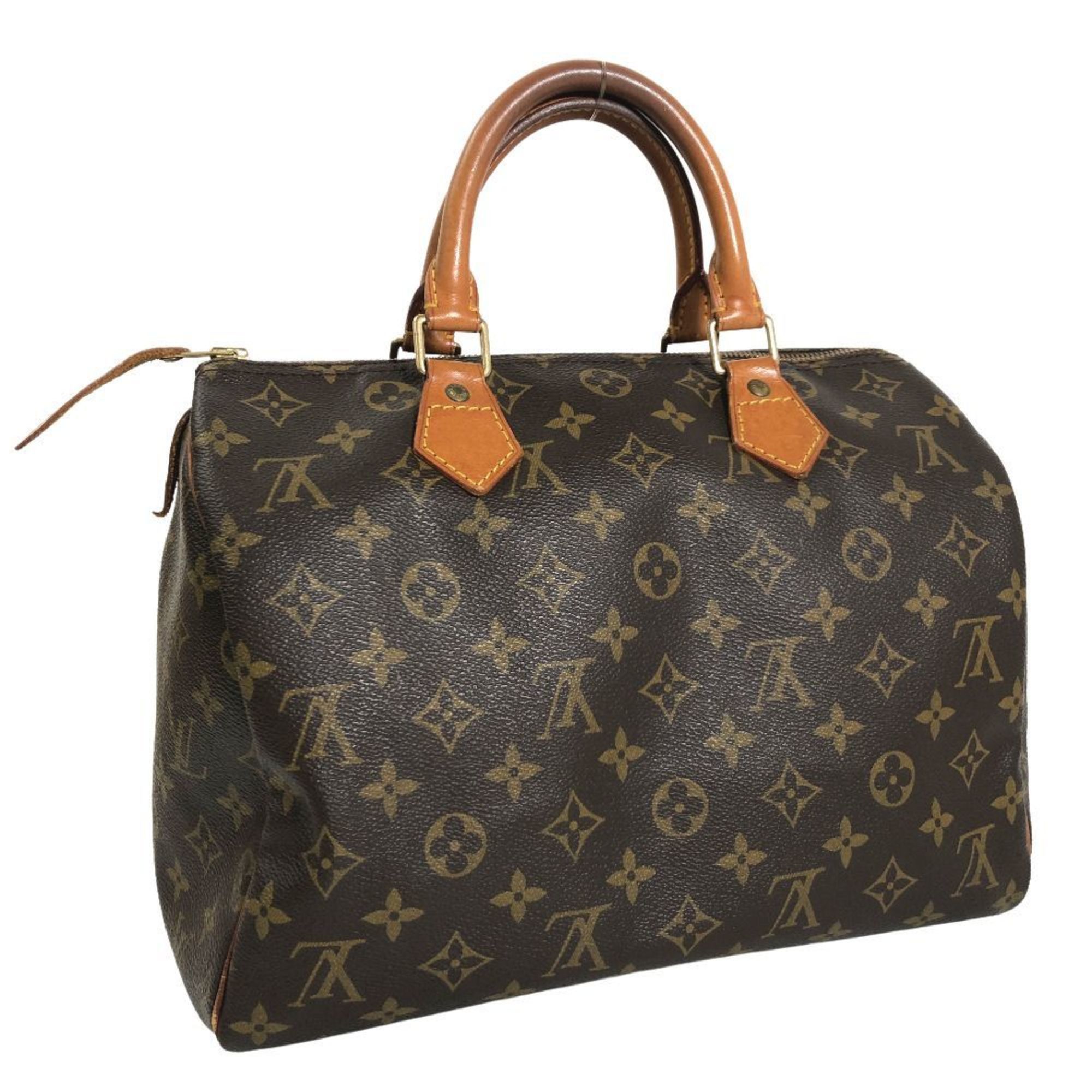 Authentic Louis Vuitton Monogram Speedy 30 Hand Bag Purse SP0955