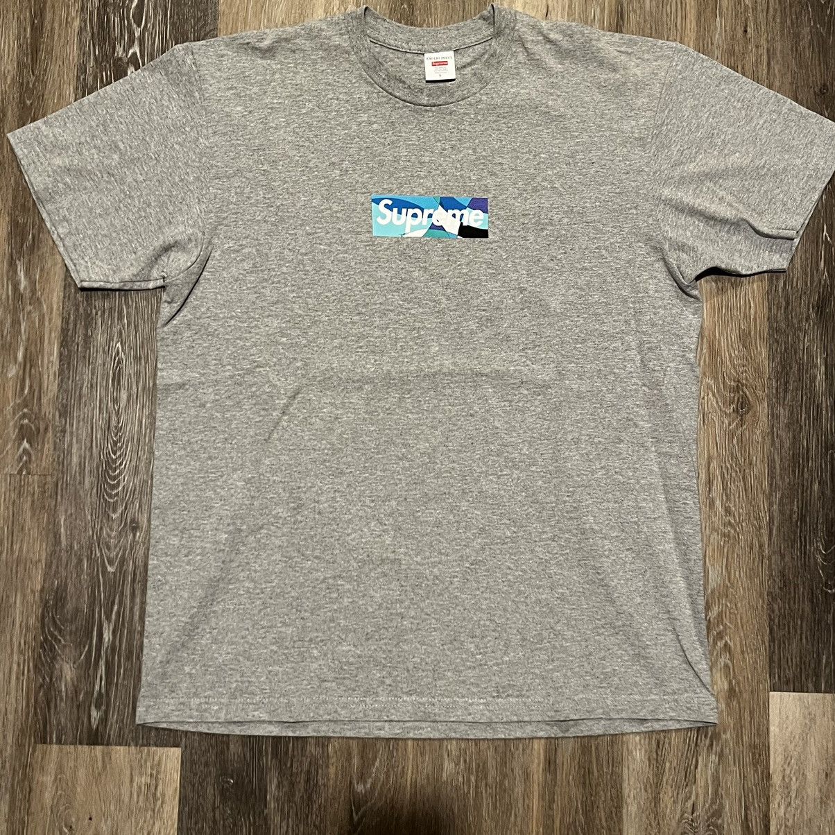 Supreme Supreme Emilio Pucci Box Logo Tee Blue bogo t shirt Size US L / EU 52-54 / 3 - 5 Thumbnail