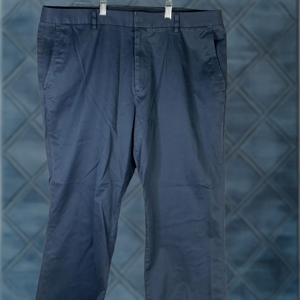 Bonobos Bonobos Pants Mens 38x32 Weekday Warrior Navy Blue Chino Flat Front Straight Leg Casual Dress Size US 38 / EU 54 - 1 Thumbnail