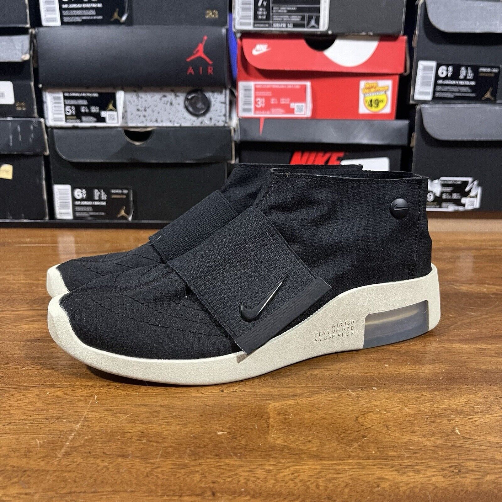 Nike Size 4 - Nike Air Fear Of God Moc Black Size US 5.5 / IT 35.5 - 1 Thumbnail
