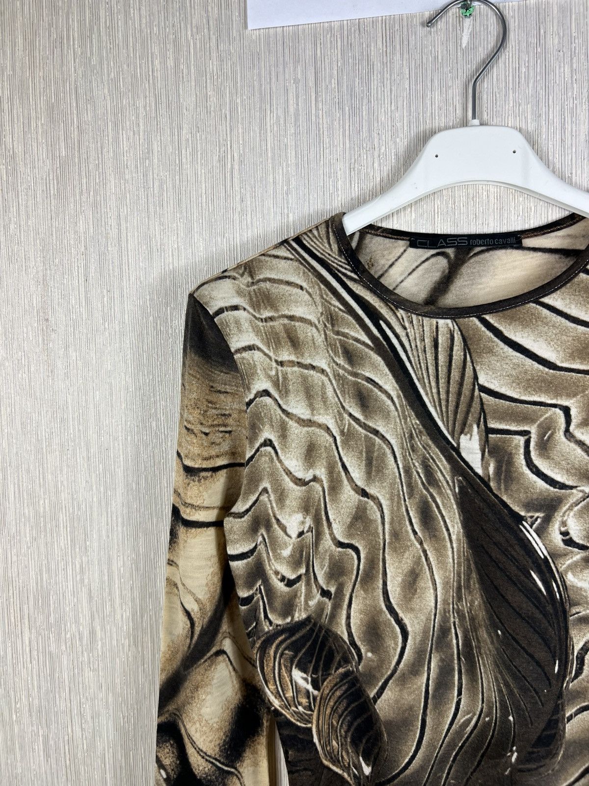 Roberto Cavalli Roberto Cavalli y2k mesh abstract spectrum full print blouse Size XS / US 0-2 / IT 36-38 - 4 Thumbnail