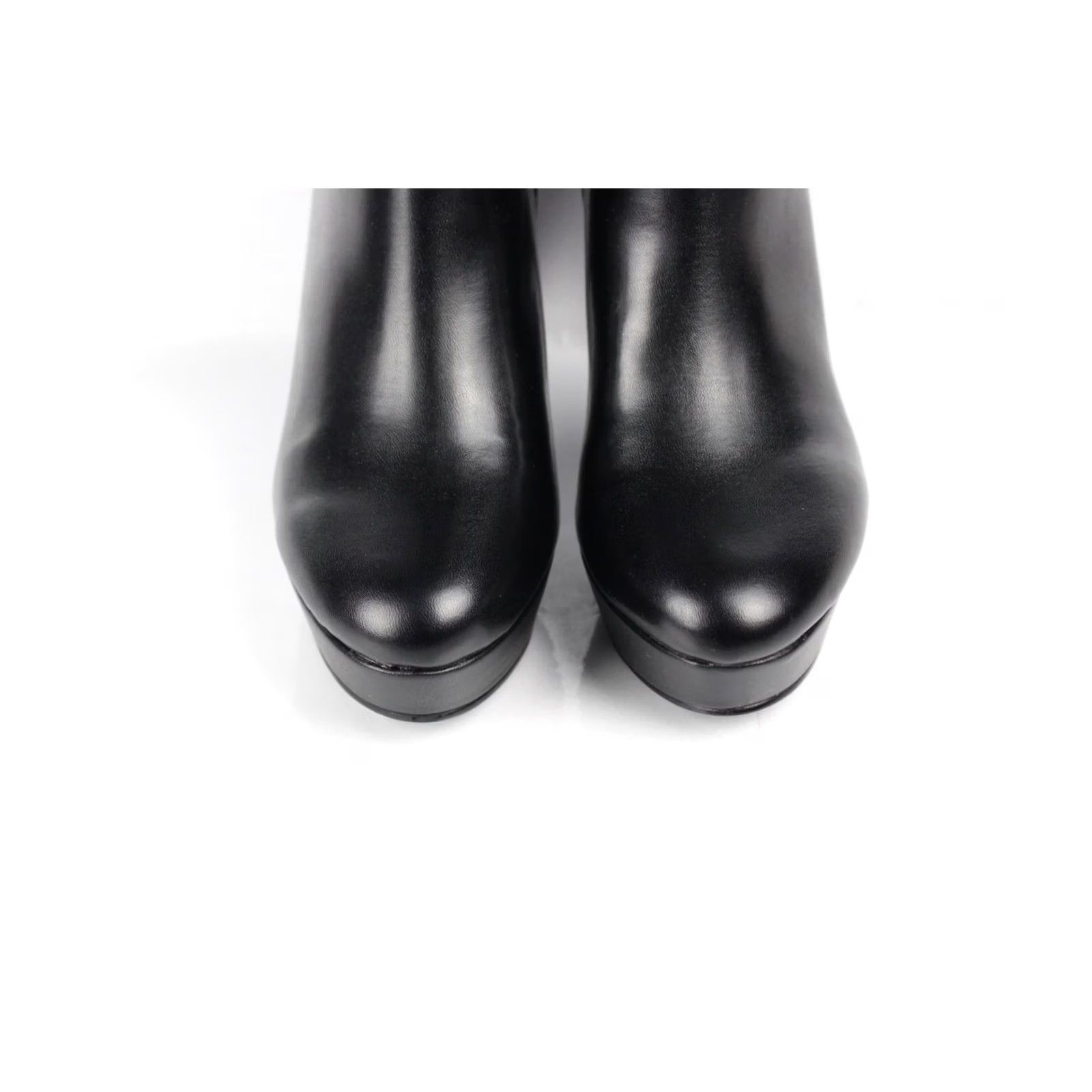 Nine West Nine West Women's Glowup 3 Platform Bootie Size 7.5 M Black Heels Size US 8 / IT 38 - 3 Thumbnail