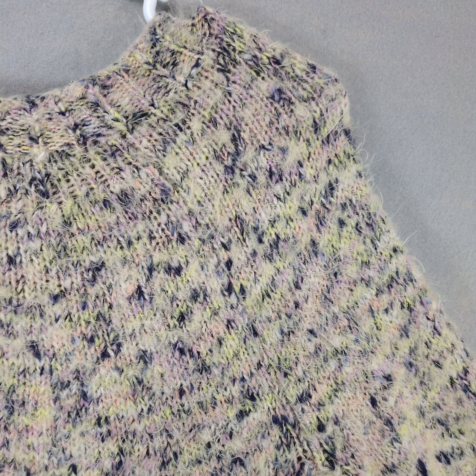 Lou & Grey Lou & Grey Womens XS Oversized Pink Multicolor Fuzzy Sweater Size XS / US 0-2 / IT 36-38 - 5 Thumbnail