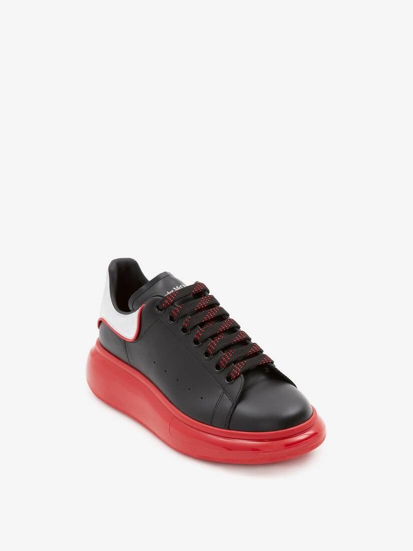 Alexander McQueen o1w1db10725 Oversized Sneaker in Black/Red Size US 7 / EU 40 - 4 Thumbnail