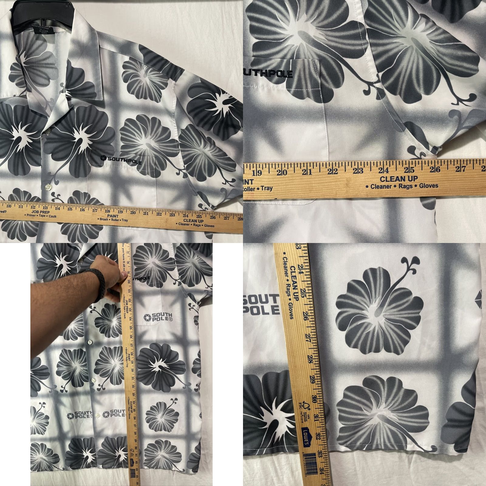 Southpole VINTAGE Southpole Shirt Mens XL Camp Streetwear Hawaiian Floral Hip Hop Y2K Shirt Size US XL / EU 56 / 4 - 8 Thumbnail