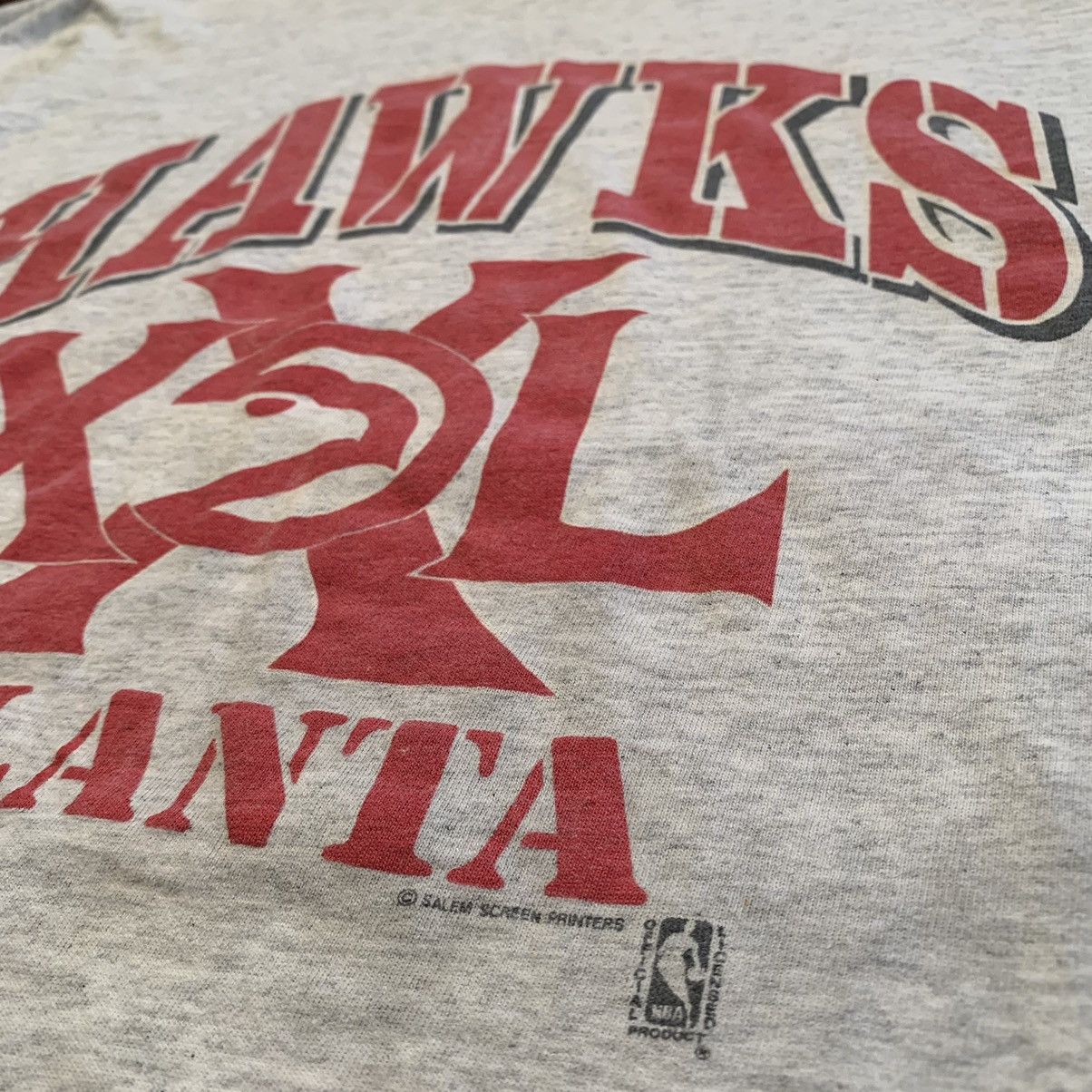 Salem Sportswear Vintage 1990 Atlanta Hawks NBA Basketball Shirt Size US L / EU 52-54 / 3 - 3 Thumbnail