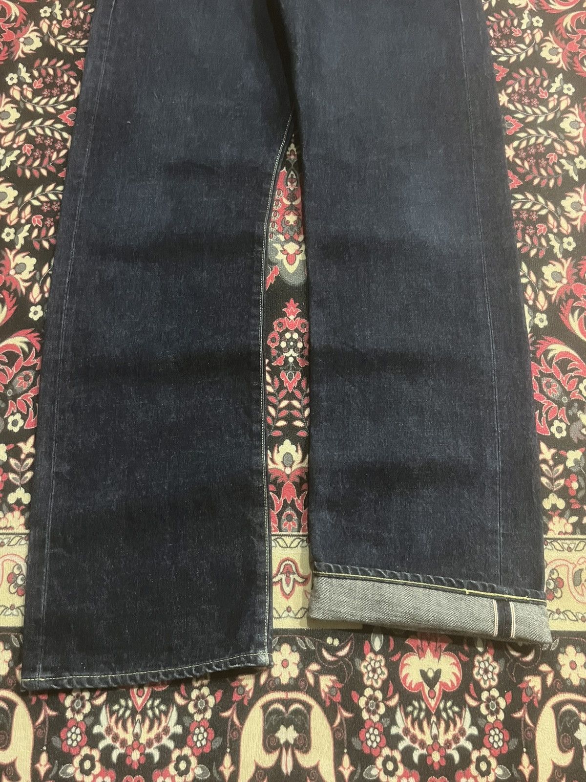 Vintage Vintage Octopus Army Indigo Wash Straight Leg Selvedge Jeans Size US 34 / EU 50 - 11 Thumbnail
