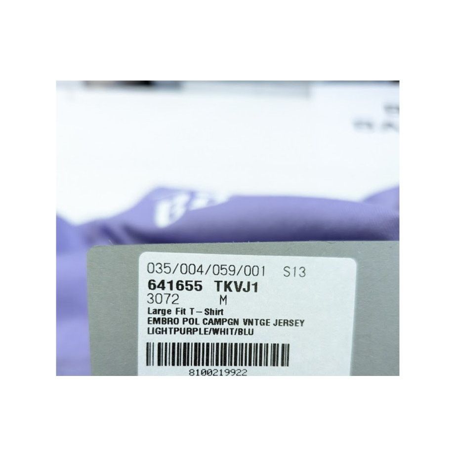 Balenciaga o1rshd1 Political Logo Large Fit T-Shirt in Light Purple Size US M / EU 48-50 / 2 - 18 Thumbnail