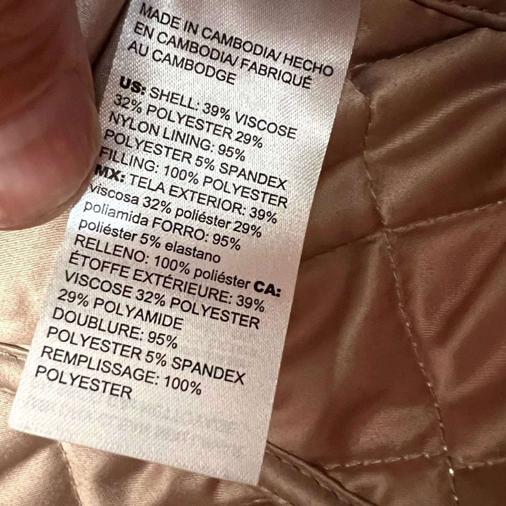 Vintage CHICO'S Women Jacket Coat Quilted Metallic Python Snake Silver Size 2 Regular Fully Lined Elegant Shirt/Jacket Womens Size XS / US 0-2 / IT 36-38 - 7 Thumbnail