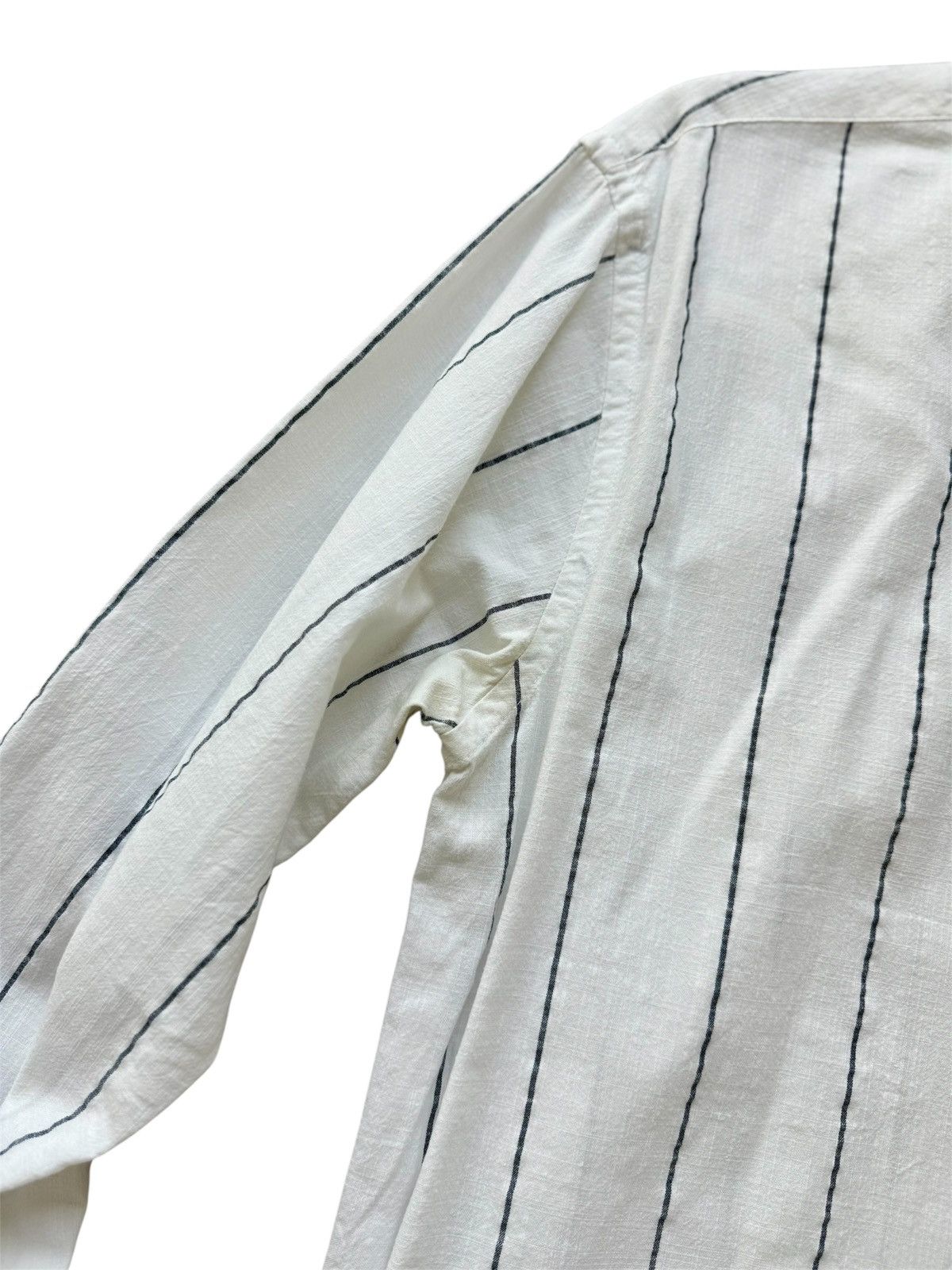 Zara Zara Man Relaxed Fit Striped Shirt, Ivory- Size M Size US M / EU 48-50 / 2 - 3 Thumbnail
