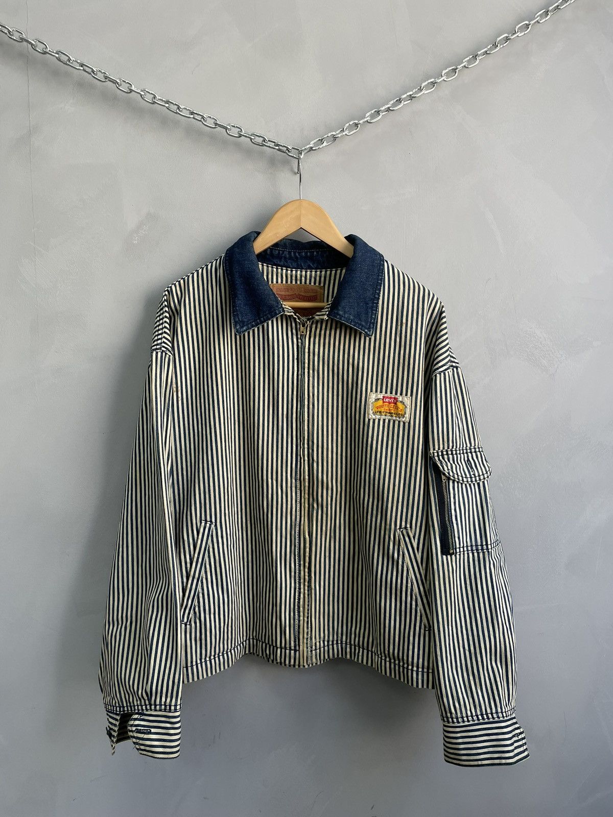 Levi's 90s vintage retro denim jacket japanese style Size US L / EU 52-54 / 3 - 1 Thumbnail
