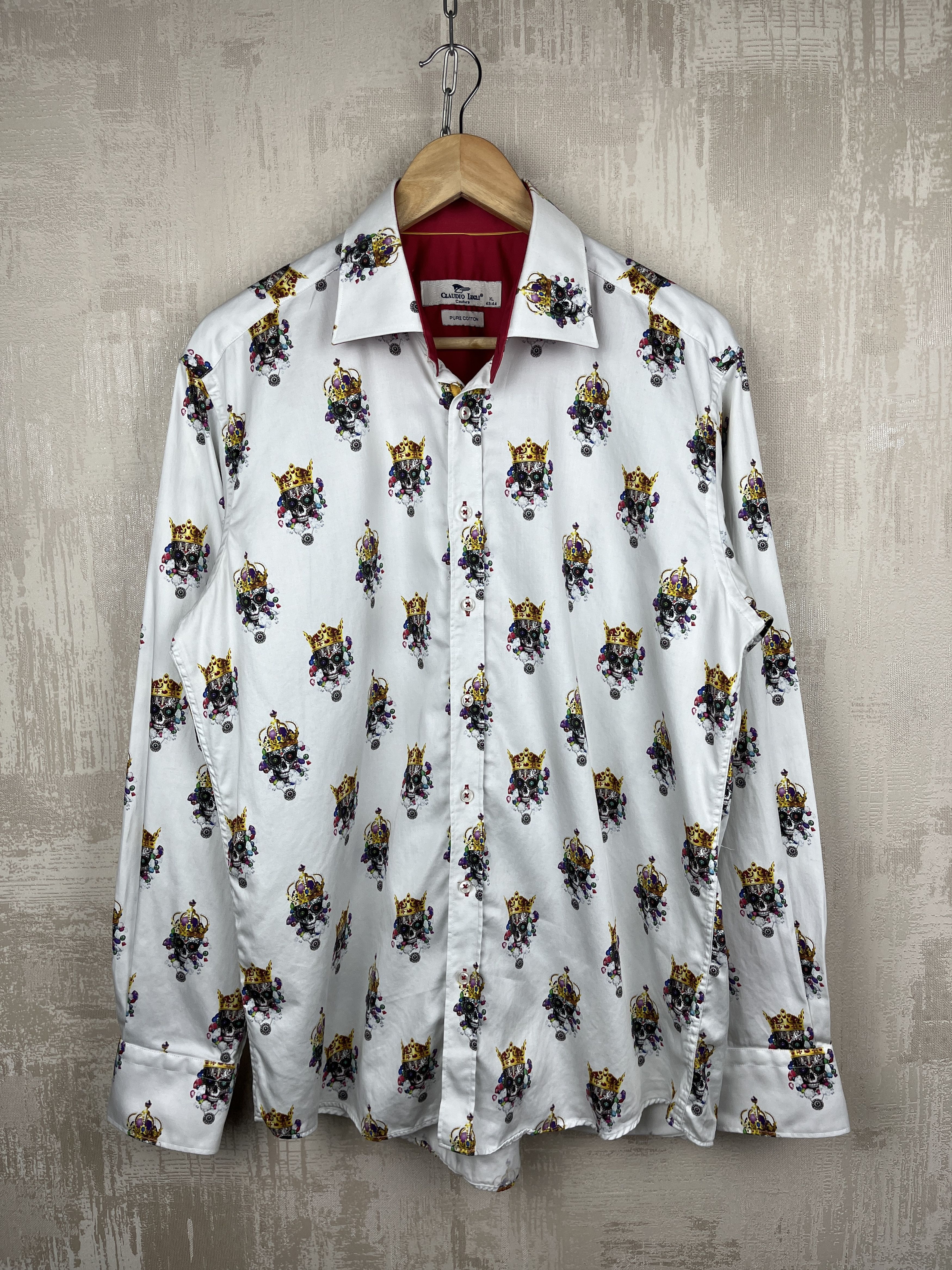 Other Claudio Lugli Skulls King Long Sleeve Shirt Size US XL / EU 56 / 4 - 2 Thumbnail
