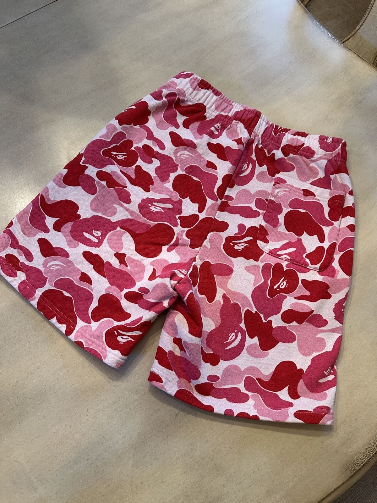 Bape Bape ABC Camo Shark Sweat Shorts Pink Size US 30 / EU 46 - 2 Thumbnail