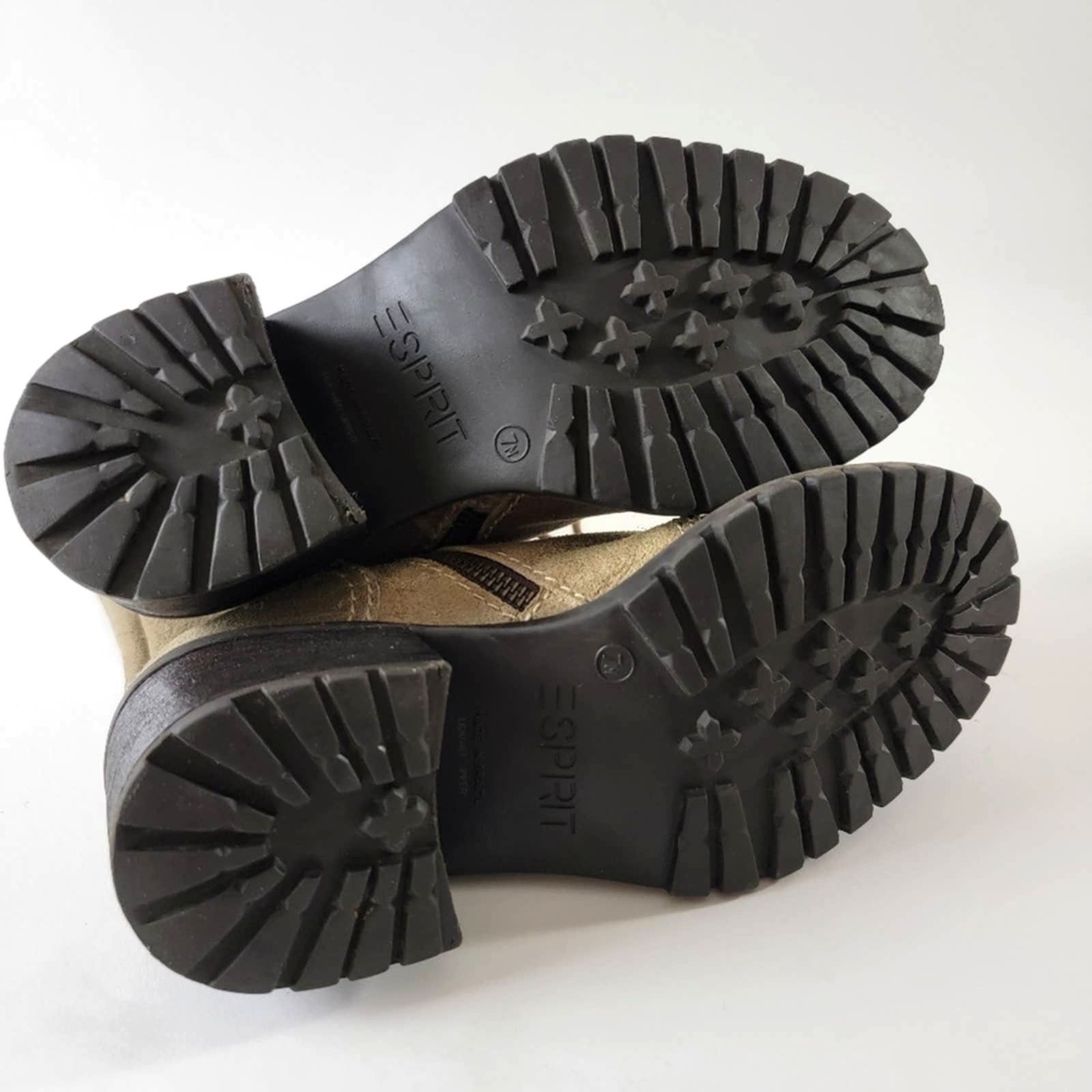 ESPIRIT Vintage 90s Grunge Combat Chunky Platform Boots - 7 Size US 7 / IT 37 - 4 Thumbnail
