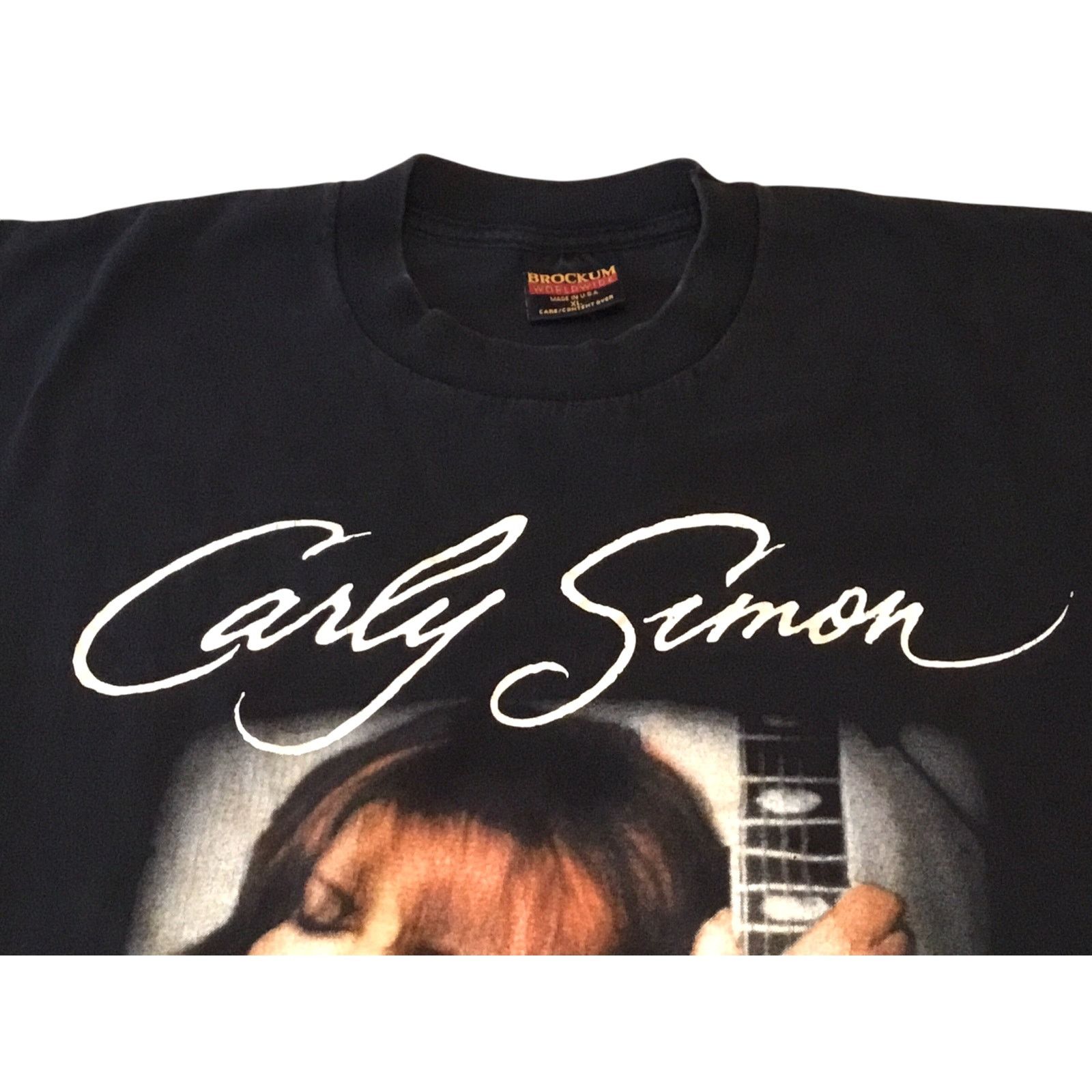 Brockum Carly Simon Letters Never Sent T-Shirt Black XL Concert 1995 Size XL / US 12-14 / IT 48-50 - 2 Thumbnail