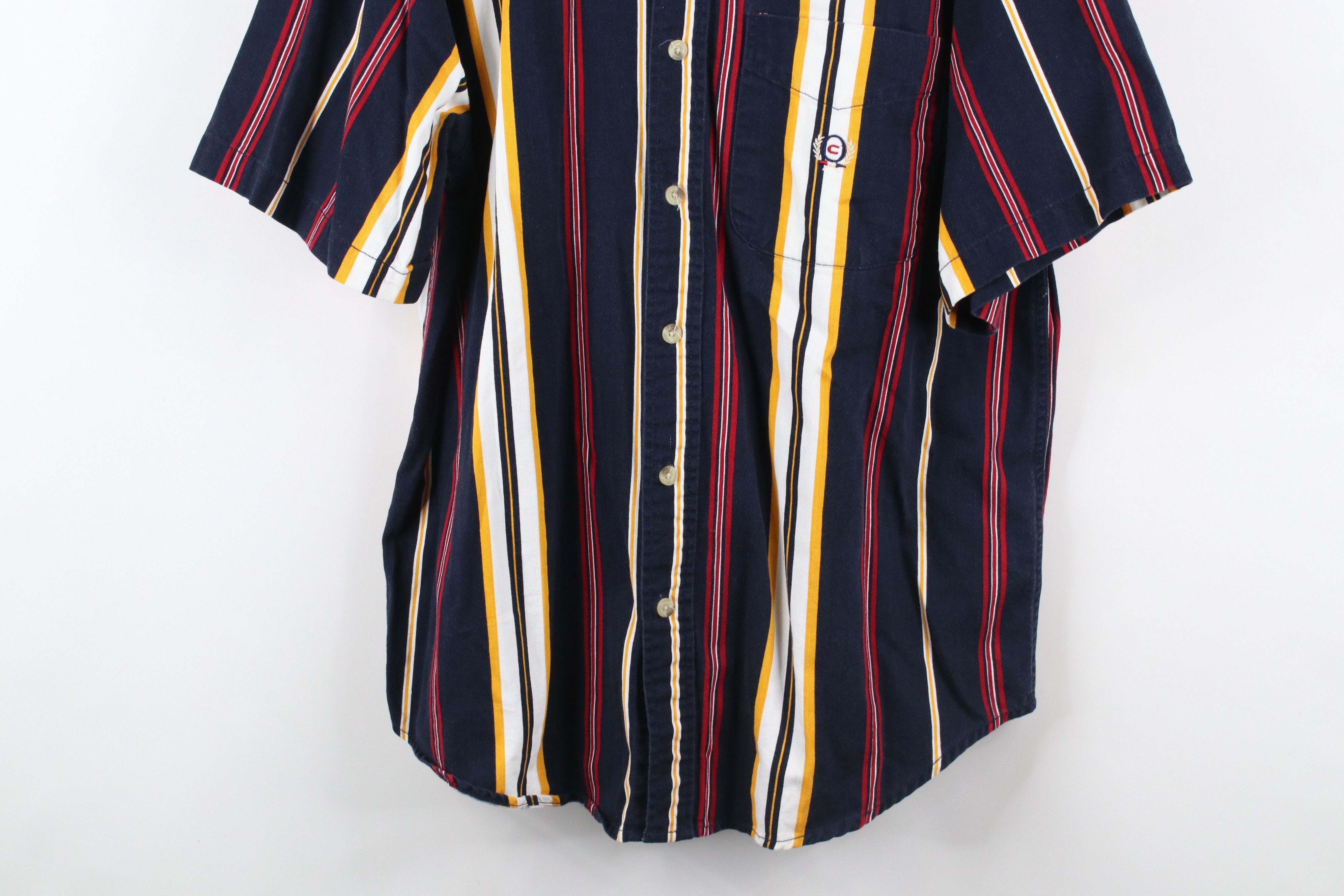Vintage Vintage 90s Streetwear Striped Collared Button Down Shirt Size US L / EU 52-54 / 3 - 3 Thumbnail