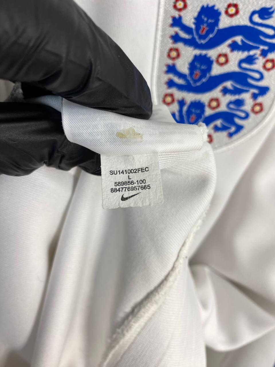 Nike × Vintage ENGLAND N98 AUTHENTIC FOOTBALL SOCCER JACKET NIKE 624745-100 Size US L / EU 52-54 / 3 - 5 Thumbnail