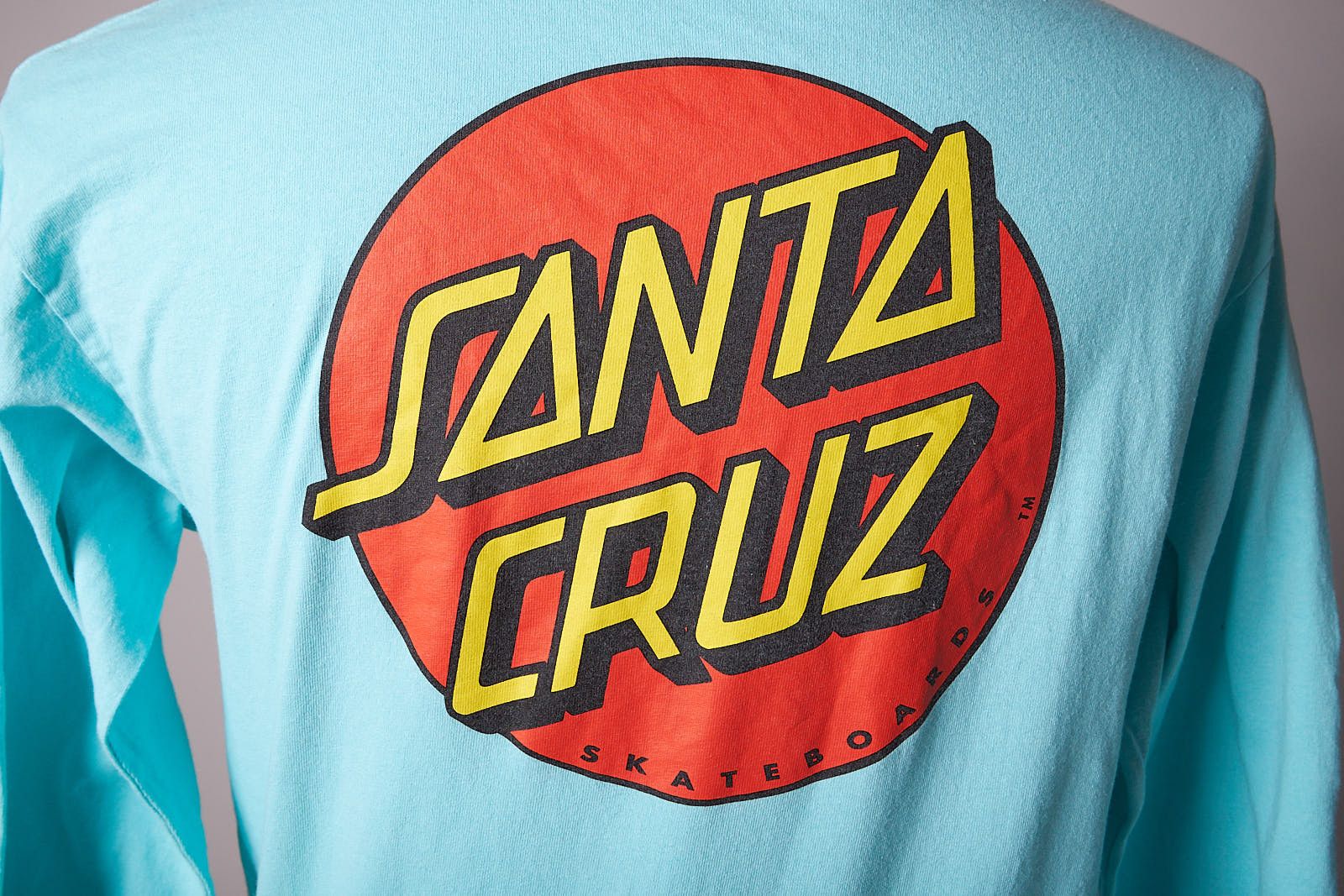 Santa Cruz Skateboards Aqua Santa Cruz Long Sleeve Tee Shirt Size US M / EU 48-50 / 2 - 5 Thumbnail