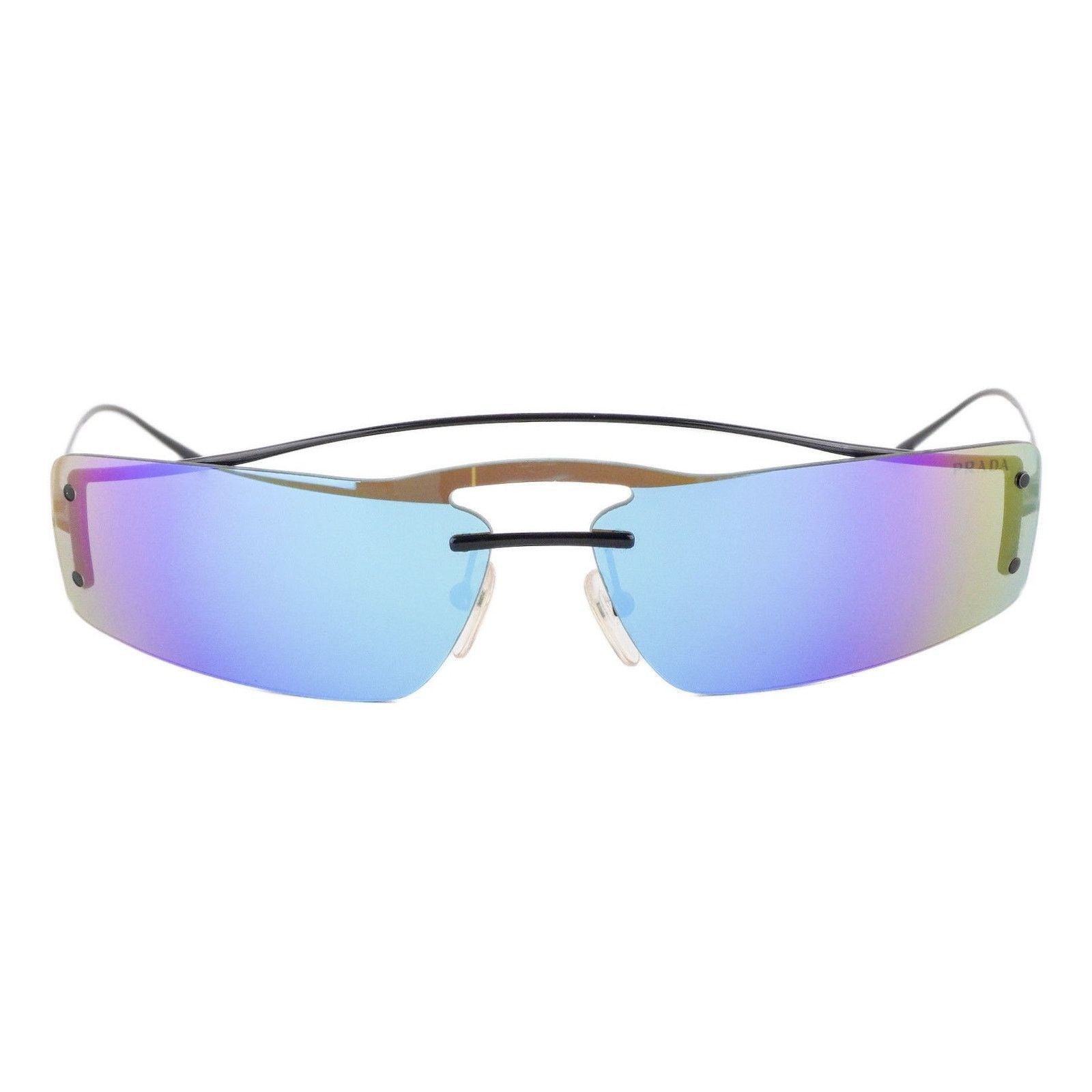 Prada Prada SPR 61V Silver Logo Gradient Lenses Rimless Sunglasses Size ONE SIZE - 2 Thumbnail