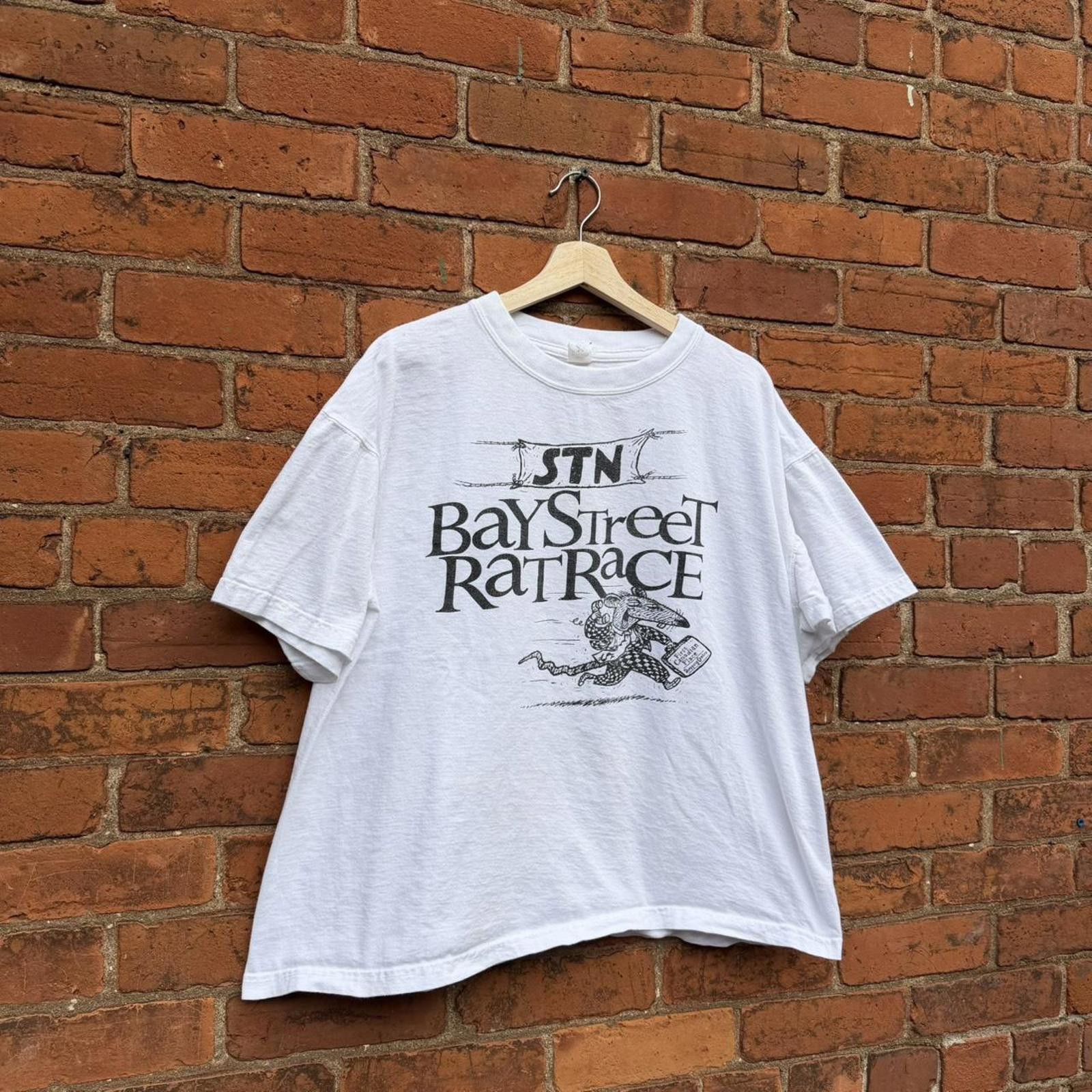 Other Vintage Bay Street rat race marathon t shirt 1995 RARE BOXY Size US XL / EU 56 / 4 - 7 Thumbnail