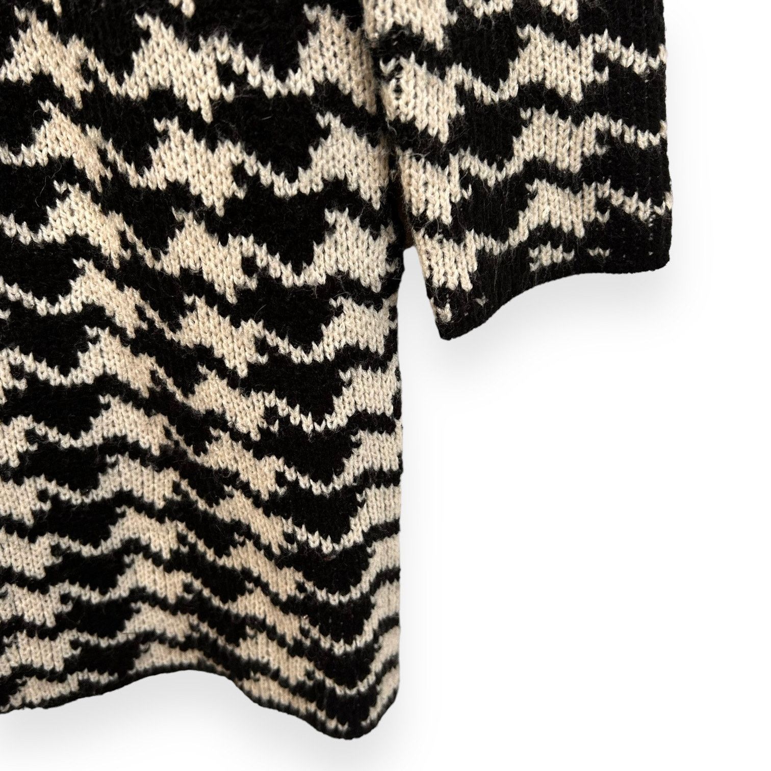 Vintage Vintage Houndstooth Wool Full Zip Sweater Size XS Size XS / US 0-2 / IT 36-38 - 5 Thumbnail