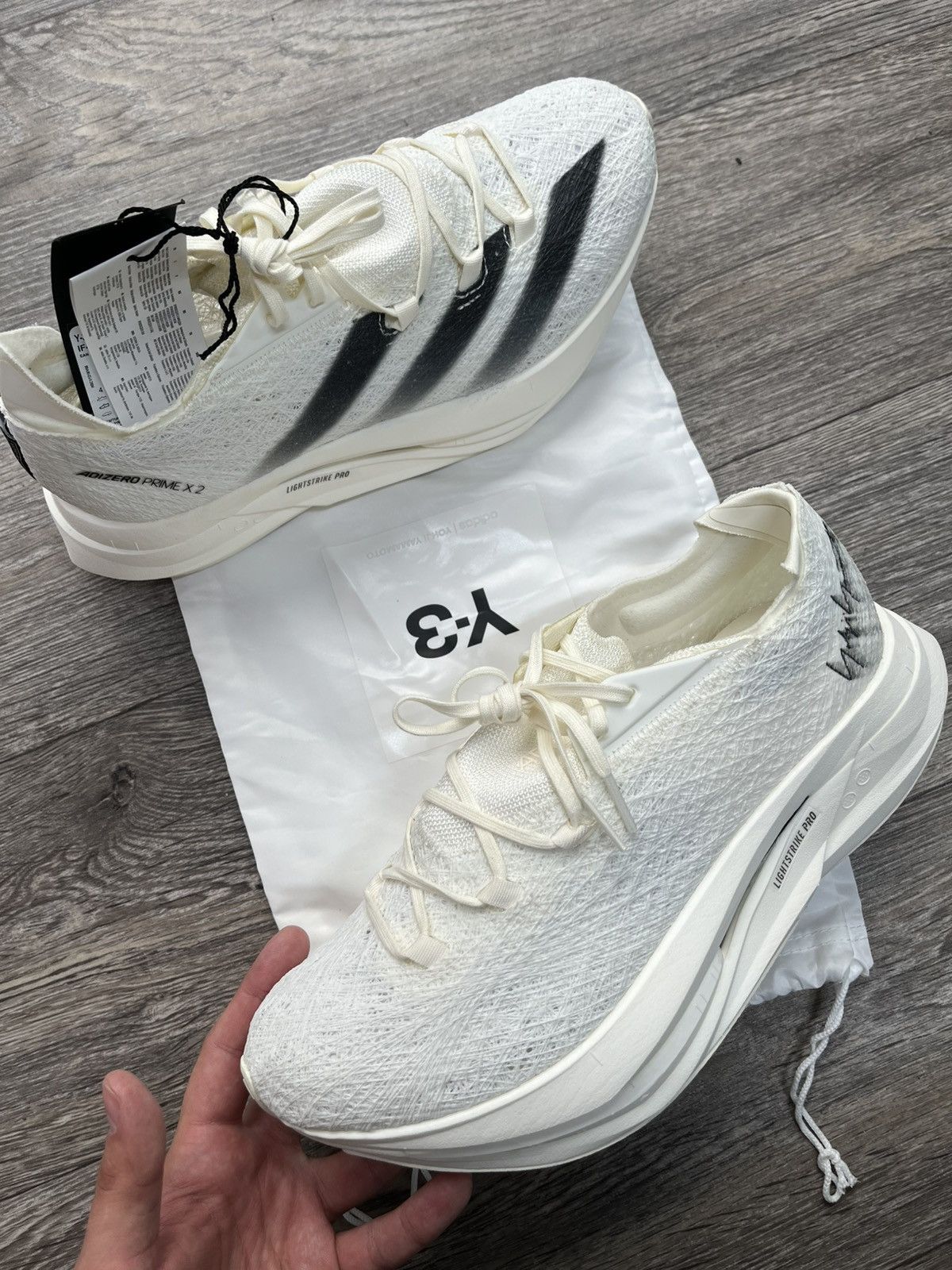 Adidas × Y-3 × Yohji Yamamoto Adidas Y-3 Yohji Yamamoto Prime X2 Strung White Size US 8.5 / EU 41-42 - 5 Thumbnail
