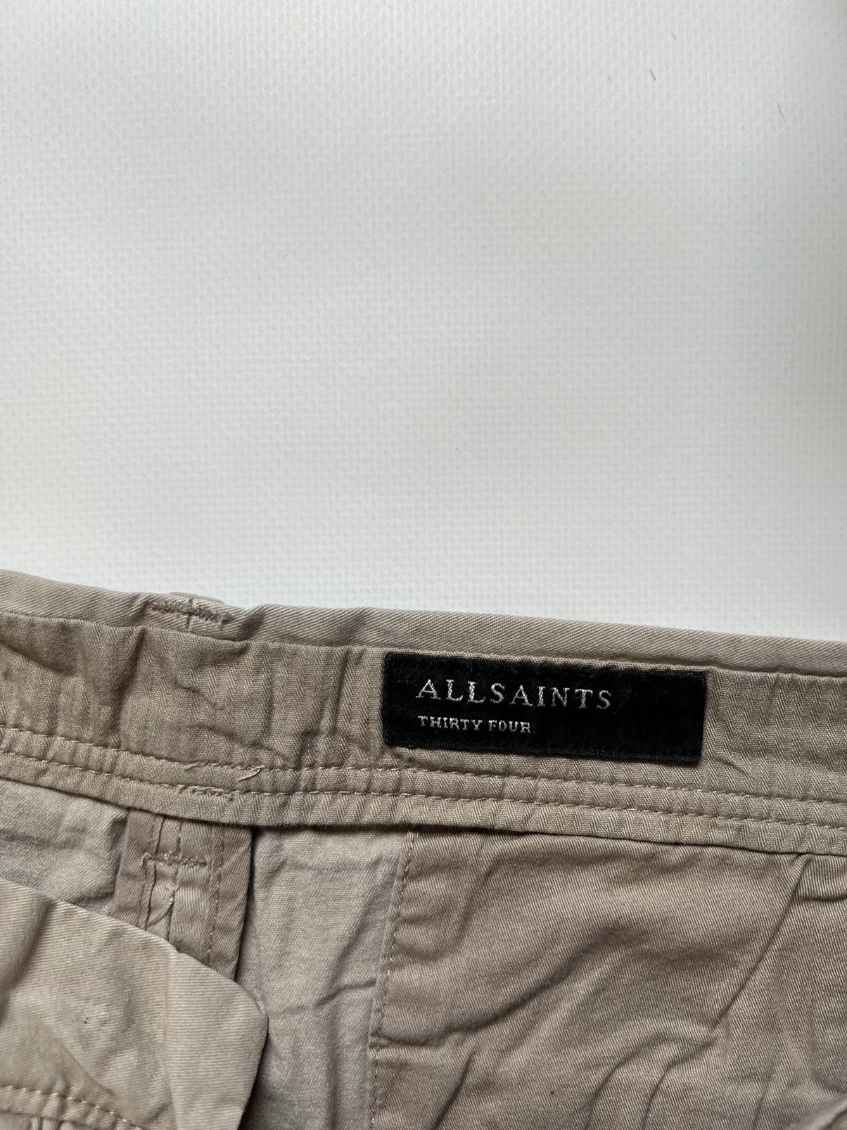 Allsaints Allsaints Beige Classic Shorts Chino Size US 34 / EU 50 - 4 Thumbnail