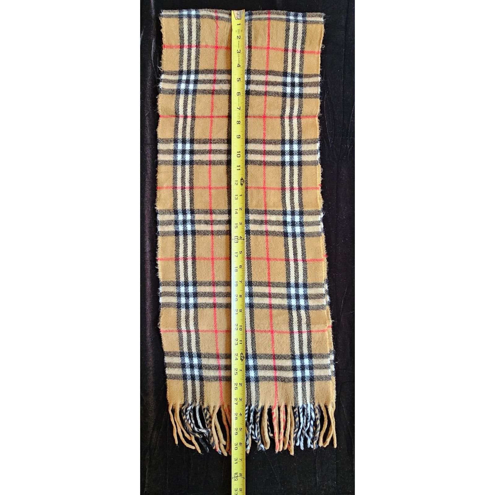 Burberry BURBERRYs London 100% Lambswool BEIGE Scarf Nova Check (2) Size ONE SIZE - 5 Thumbnail