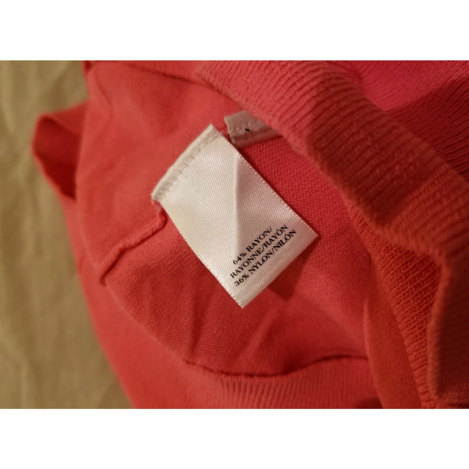Ann Taylor Womens Ann Taylor Cardigan Sweater Jacket S Small Pink Salmon Sweater Jacket Women Small Pink Salmon Size S / US 4 / IT 40 - 6 Thumbnail