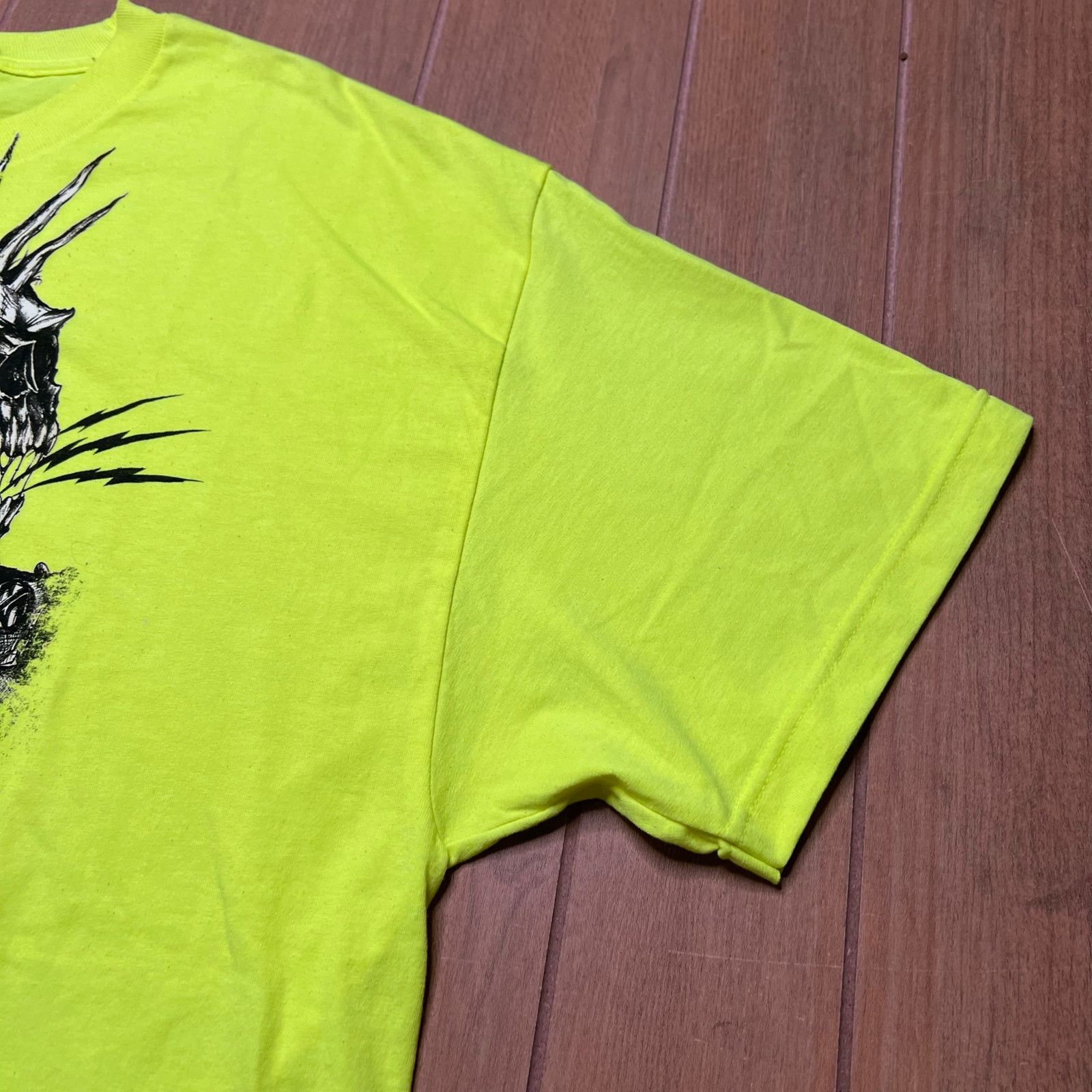 Metal Mulisha Y2K Metal Mulisha men's T-shirt Sz 2XL neon green skull Size US XXL / EU 58 / 5 - 5 Thumbnail