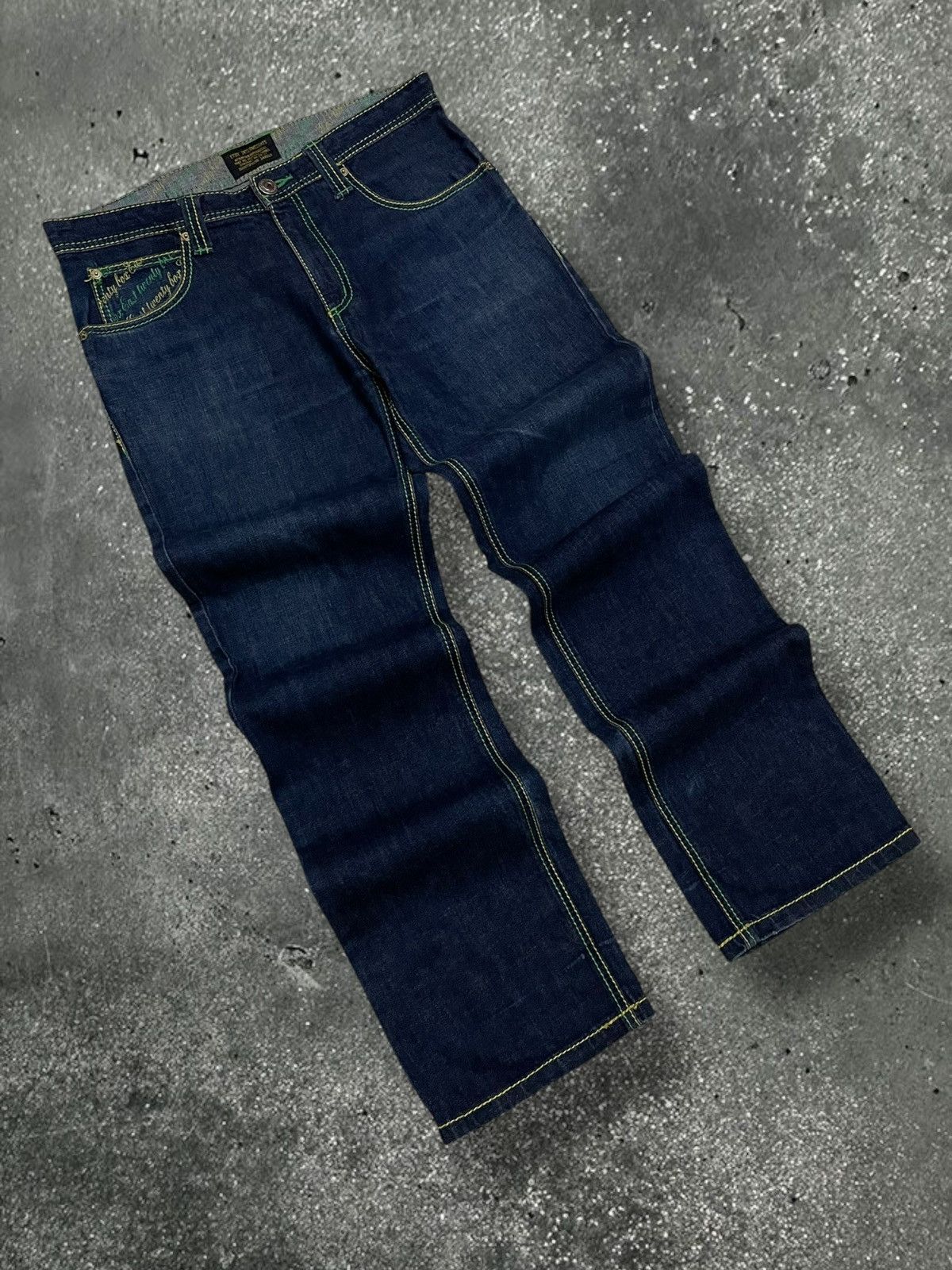 Hysteric Glamour Vintage 1990s Rare Japan Etbx Intermediate Cyberpunk Denim Size US 34 / EU 50 - 8 Thumbnail