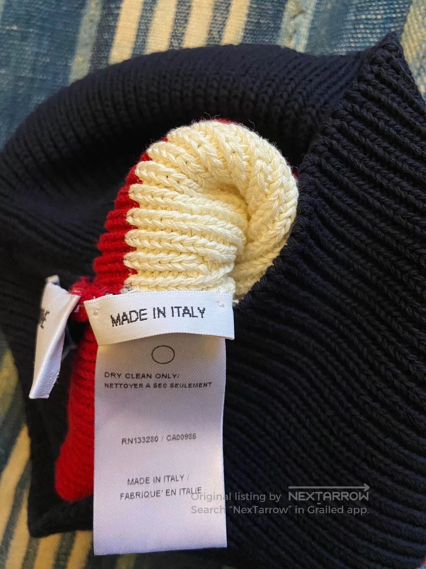 Thom Browne thom browne color block knit hat. Size ONE SIZE - 3 Thumbnail