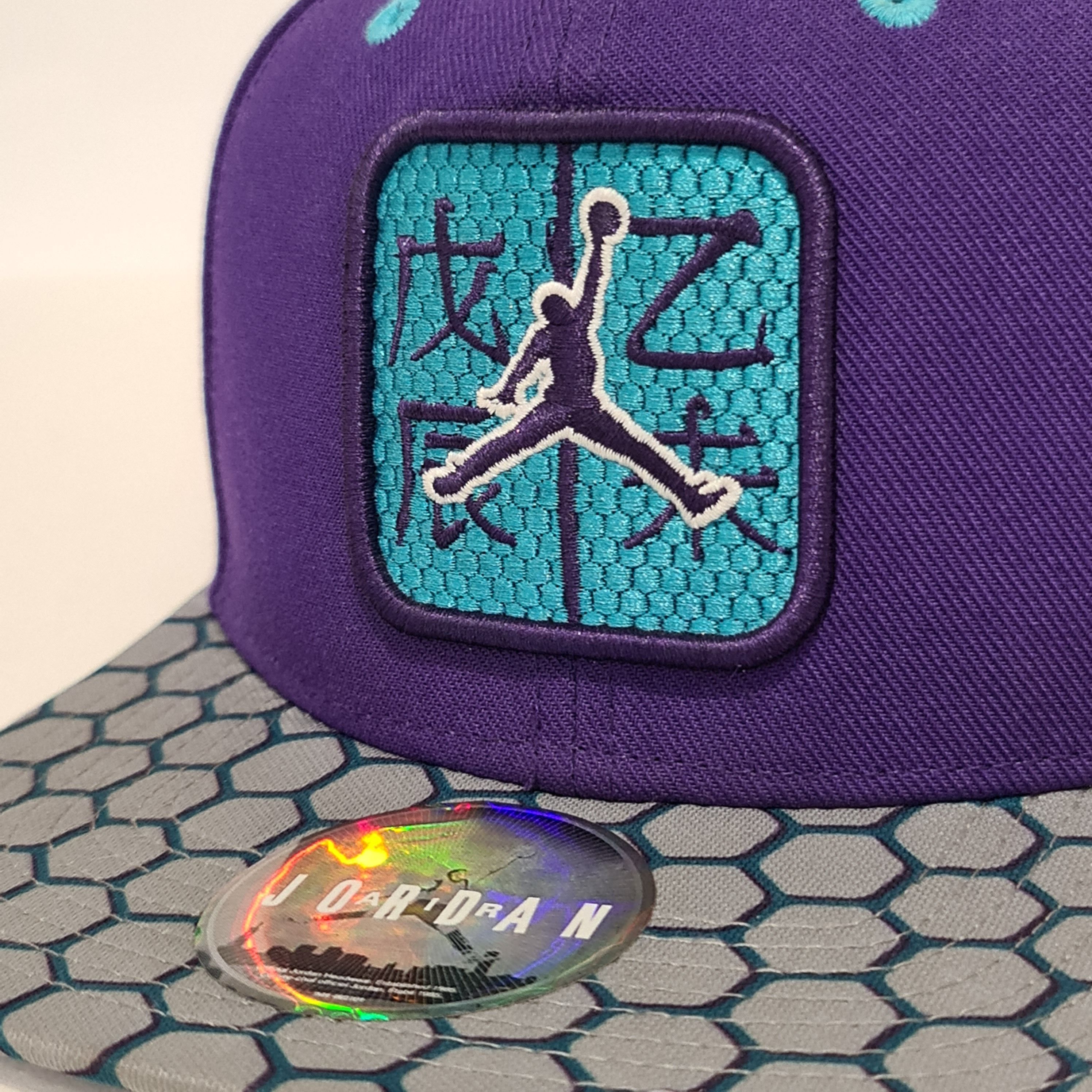 Jordan Brand Jordan Cap Snapback 'CNY Hornets' Purple/Grey Size ONE SIZE - 6 Thumbnail