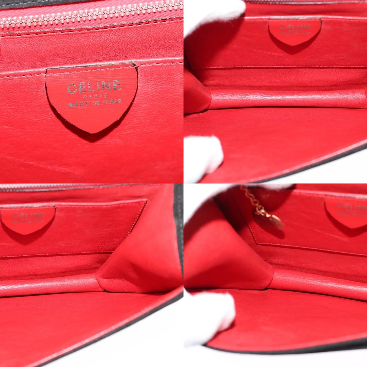 Celine CELINE Hand Bag Suede Black Gold Size ONE SIZE - 12 Thumbnail