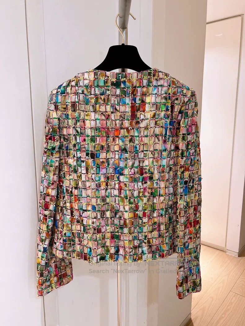 Chanel Chanel Colourful mosaic coat Size XXS / US 00 / IT 34 - 2 Thumbnail
