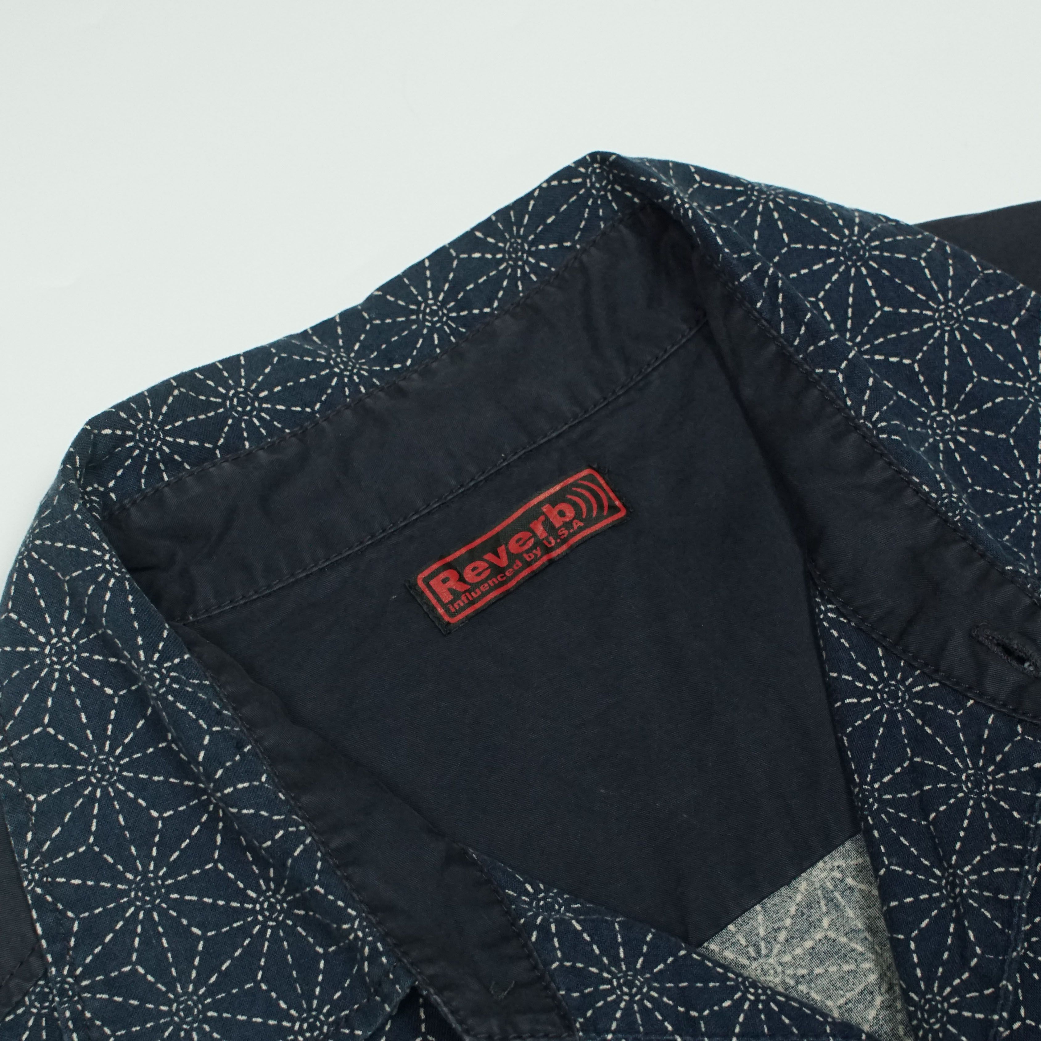 Japanese Brand *NoTariff Japanese Traditional Reverb Sashiko Pattern Shirt Size US XL / EU 56 / 4 - 5 Thumbnail