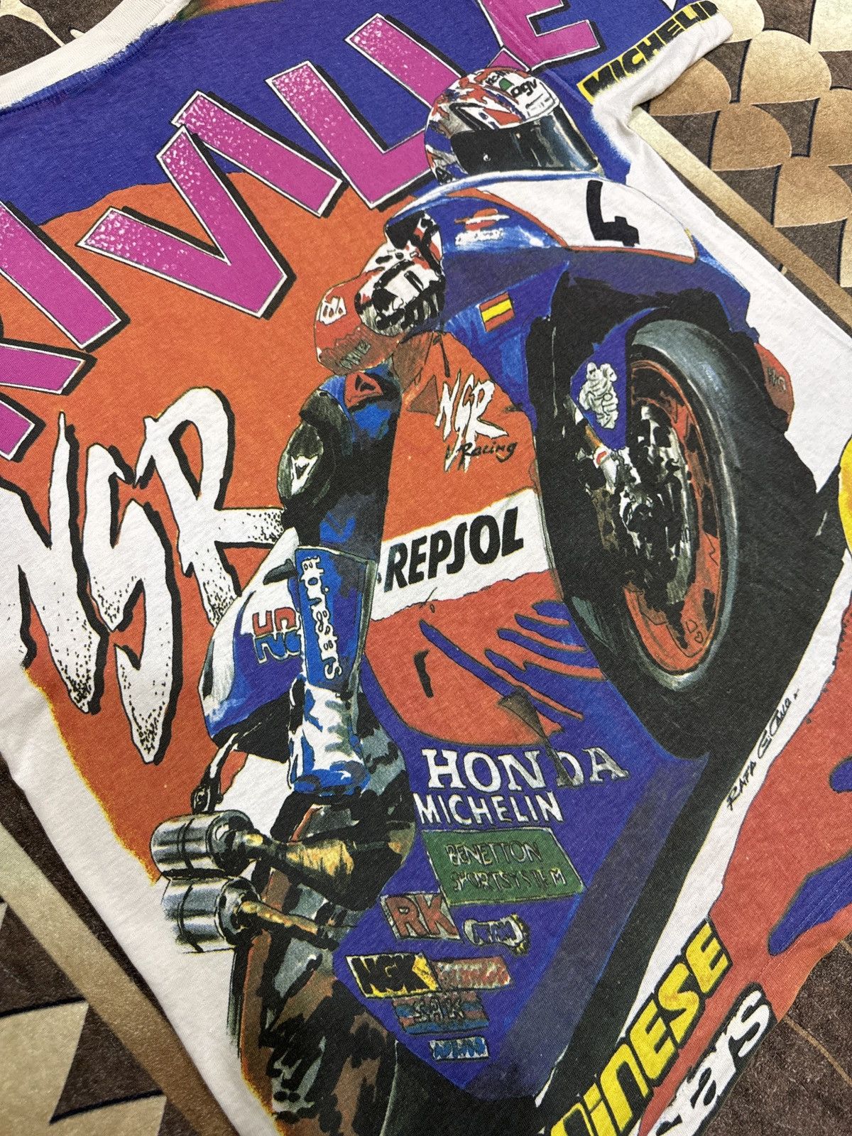 Vintage ‼️Rare Vintage Honda Alex Criville shirt 90s‼️ Size US XL / EU 56 / 4 - 9 Thumbnail