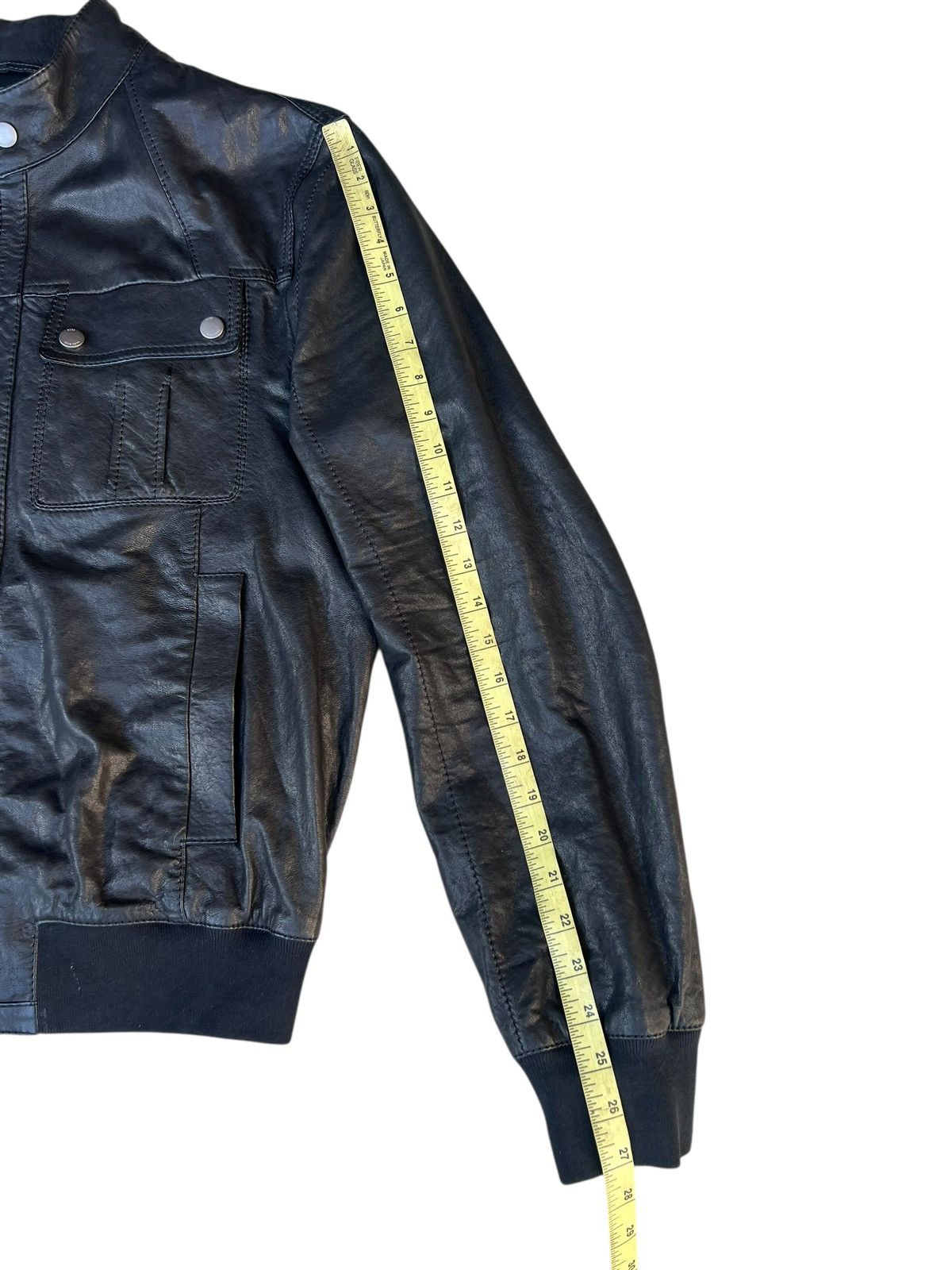 Hugo Boss Hugo Boss Italian Lamb Napa Leather Racer Jacket Size US M / EU 48-50 / 2 - 5 Thumbnail