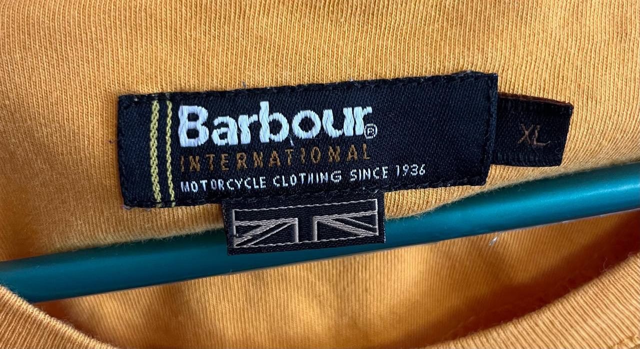 Barbour × Vintage Barbour International T-Shirt Mustard Yellow Size XL Size US XL / EU 56 / 4 - 7 Thumbnail